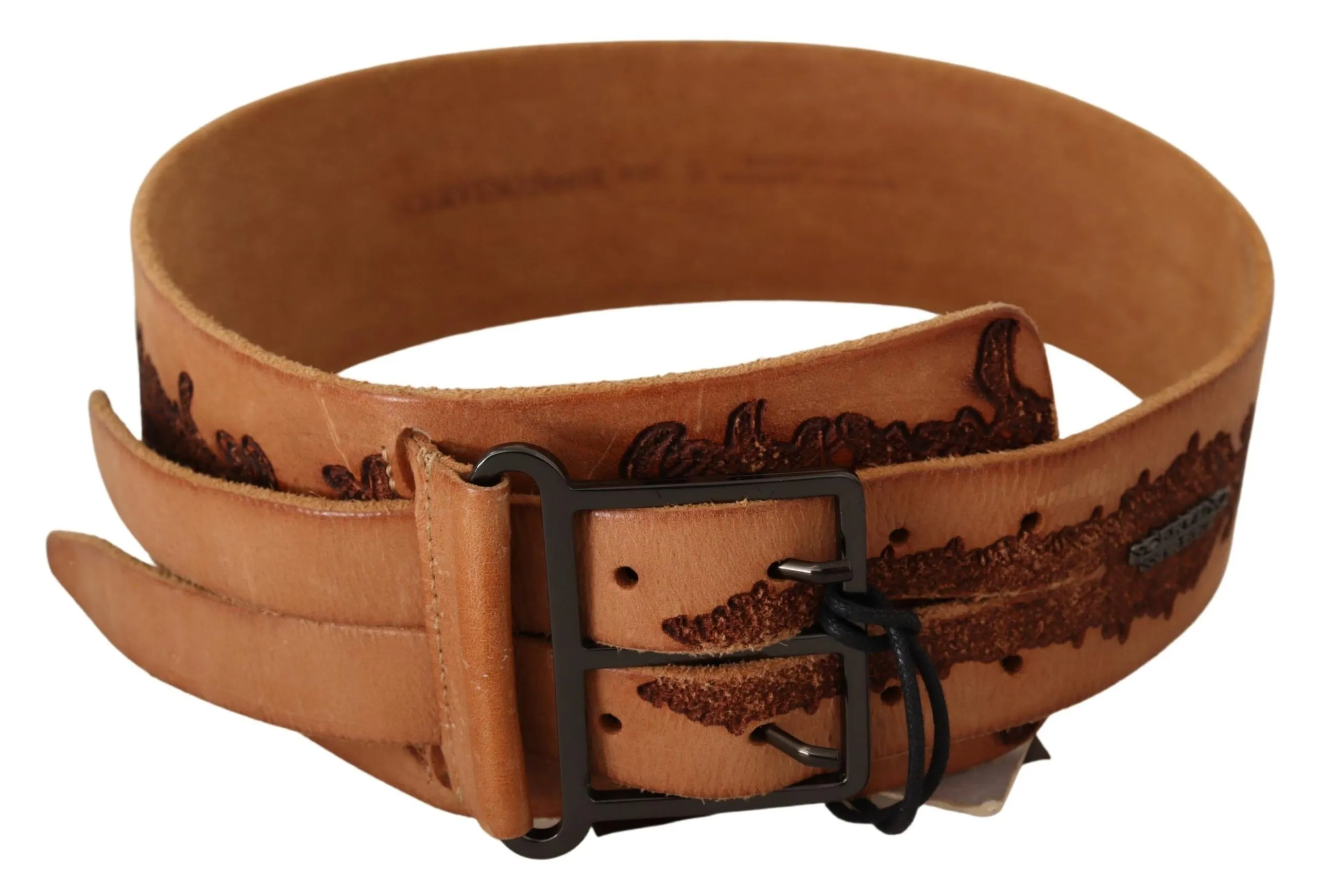 Scervino Street Women's Classy Double Buckle Genuine Leather Belt