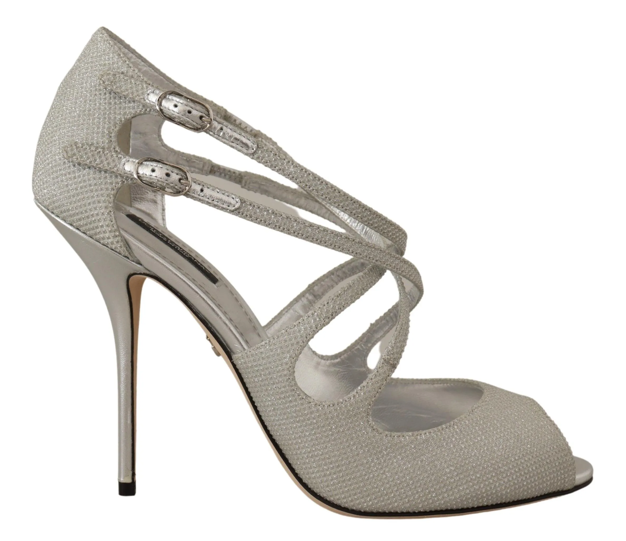 Dolce & Gabbana Women's Elegant Silver Bette High-Heel Sandals