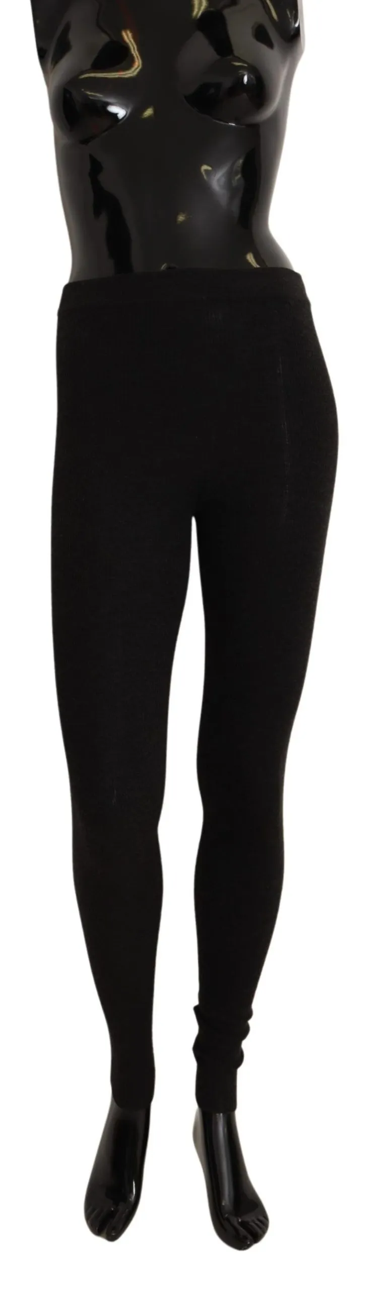Dolce & Gabbana Women's Elegant Cashmere Gray Tights | Winter Luxury