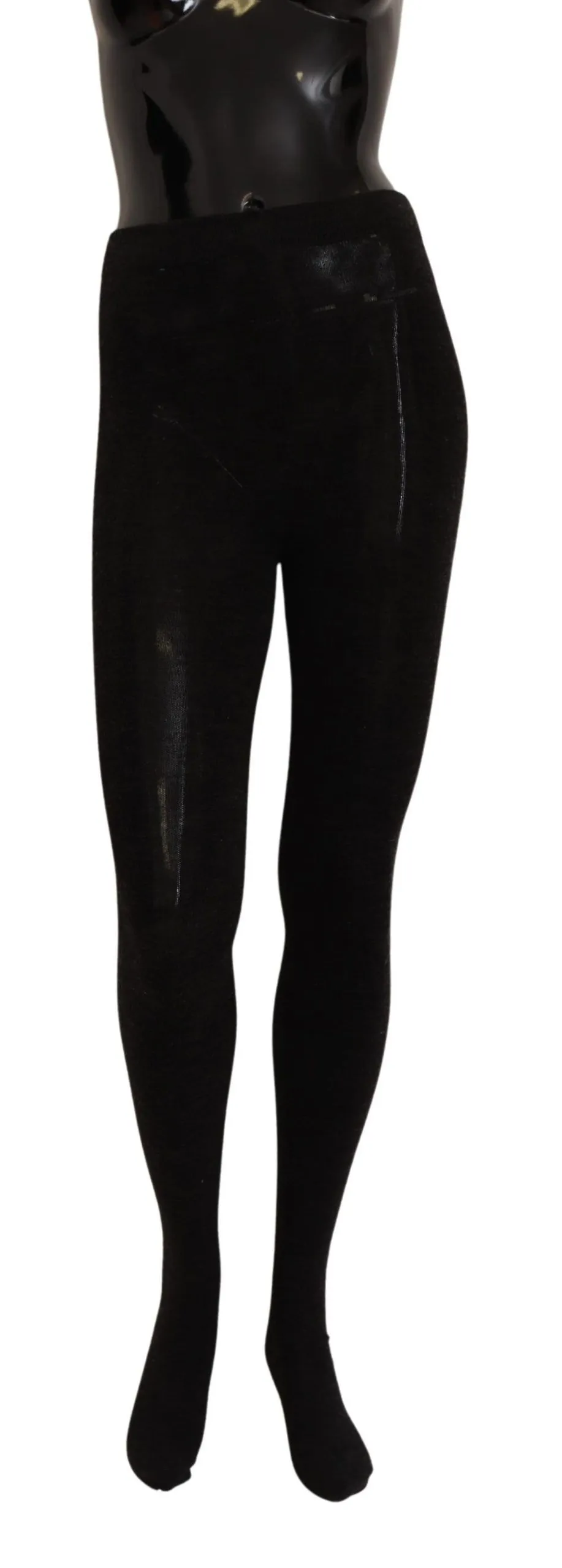 Dolce & Gabbana Women's Elegant Black Wool Stretch Tights