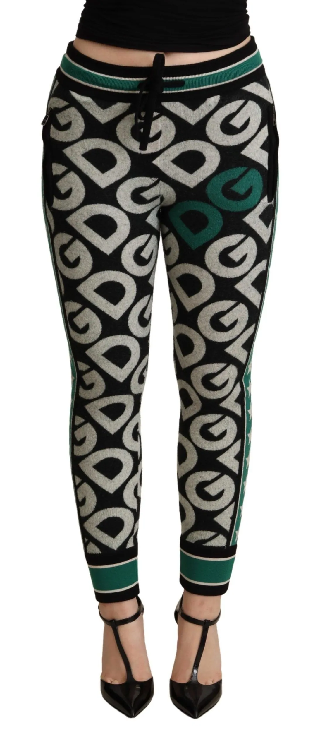 Dolce & Gabbana Women's Engraved Wool Blend Sweatpants