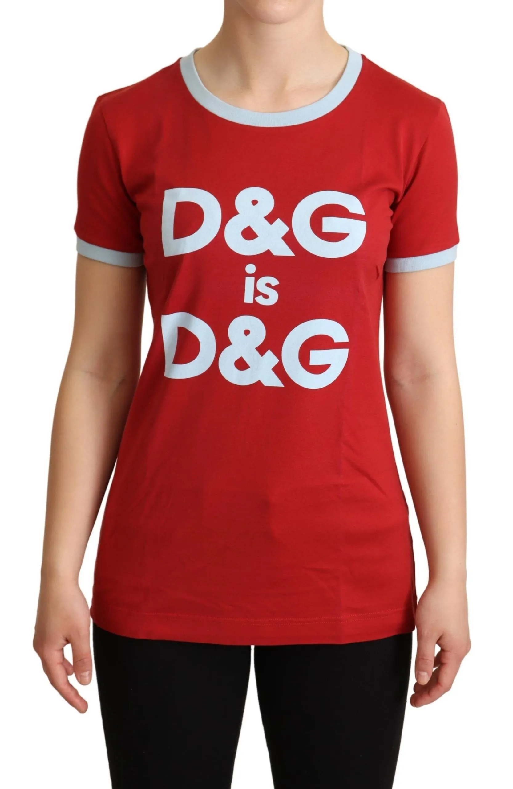 Dolce & Gabbana Women's Elegant Cap Sleeve Crewneck T-shirt