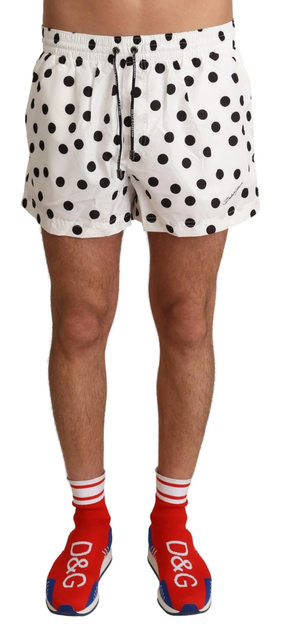 Dolce & Gabbana Men's Polka Dotted Men's Swim Shorts