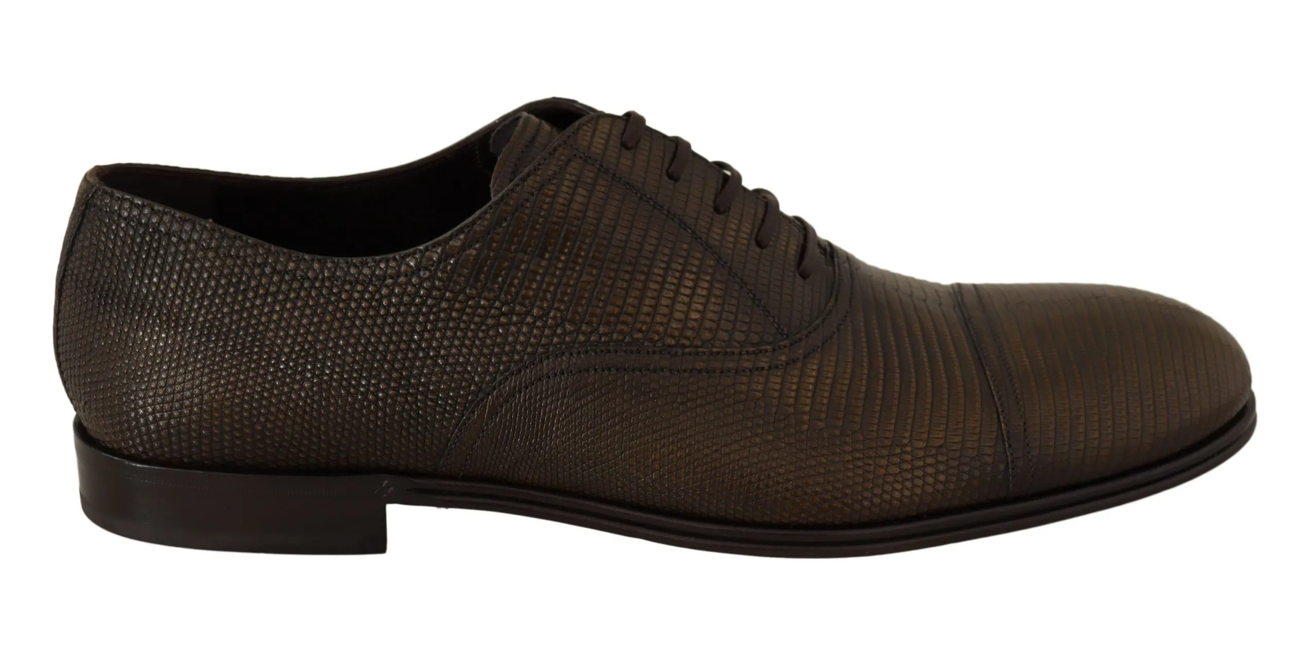 Dolce & Gabbana Men's Elegant Shiny Leather Oxford Shoes