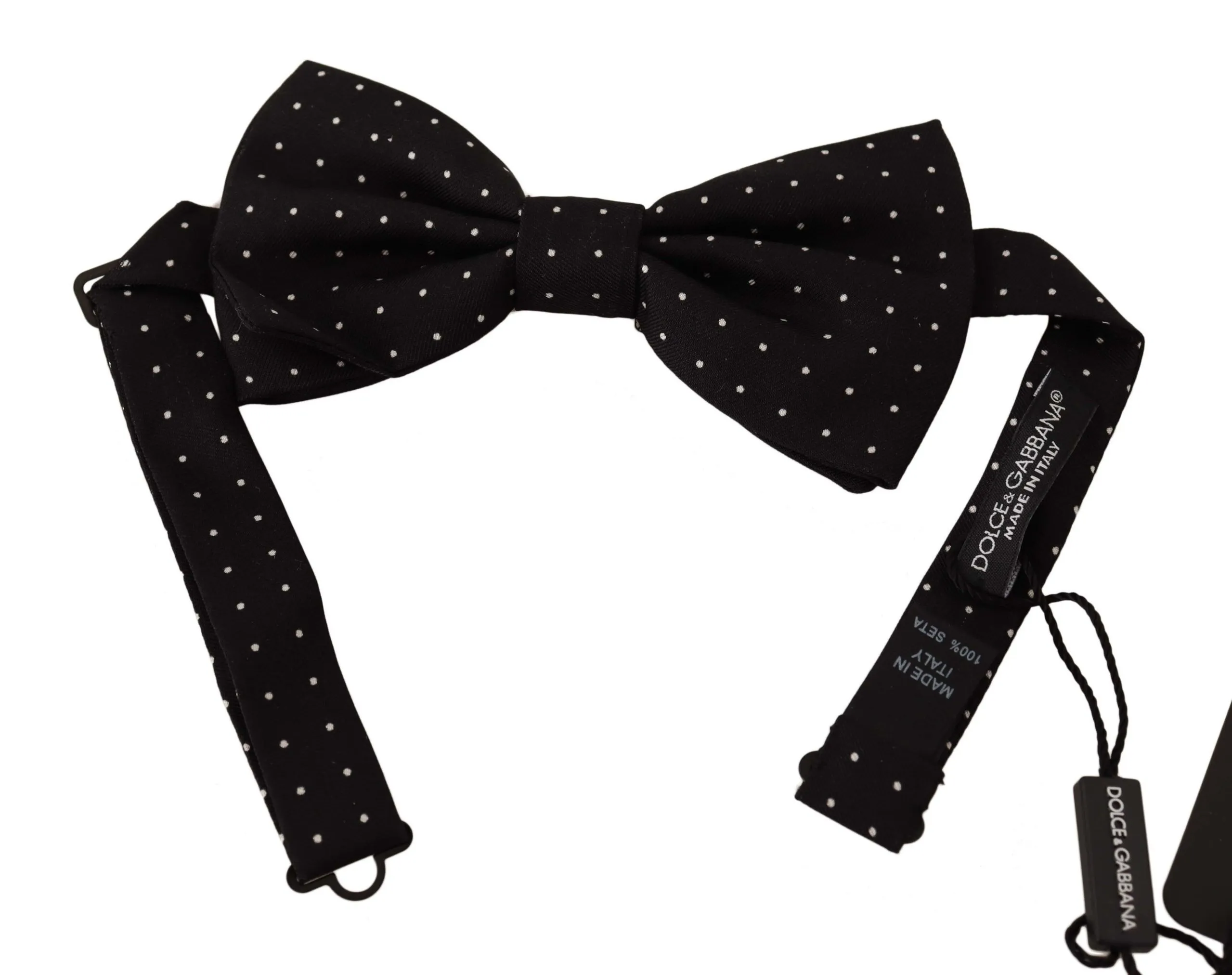 Dolce & Gabbana Men's Elegant Polka Dot Silk Bow Tie