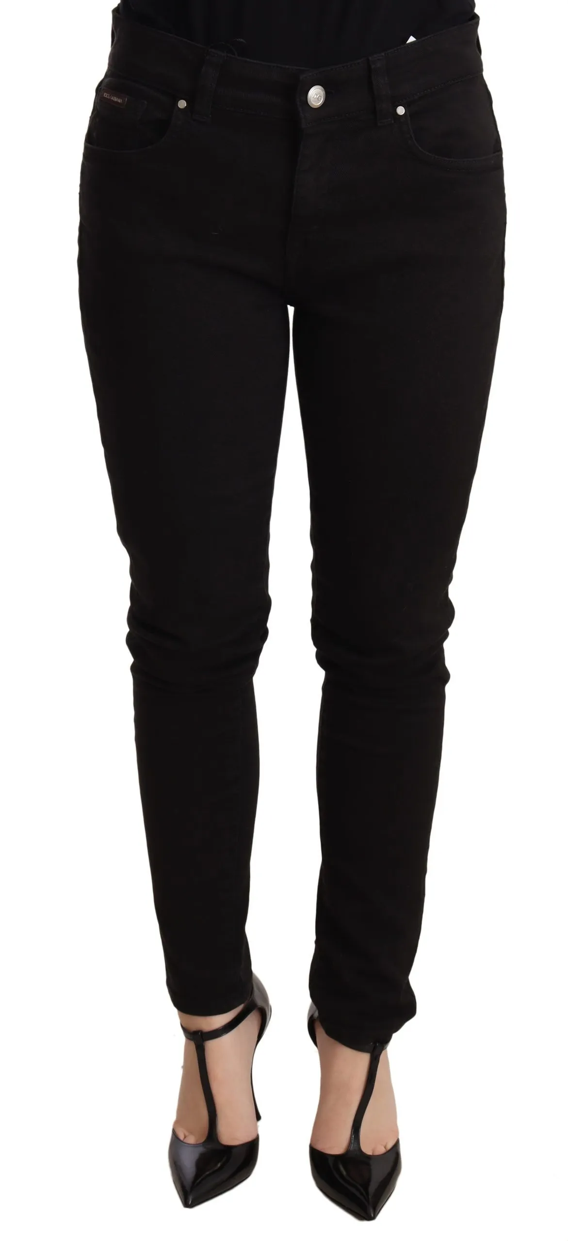 Dolce & Gabbana Women's Elegant Black Slim Skinny Jeans