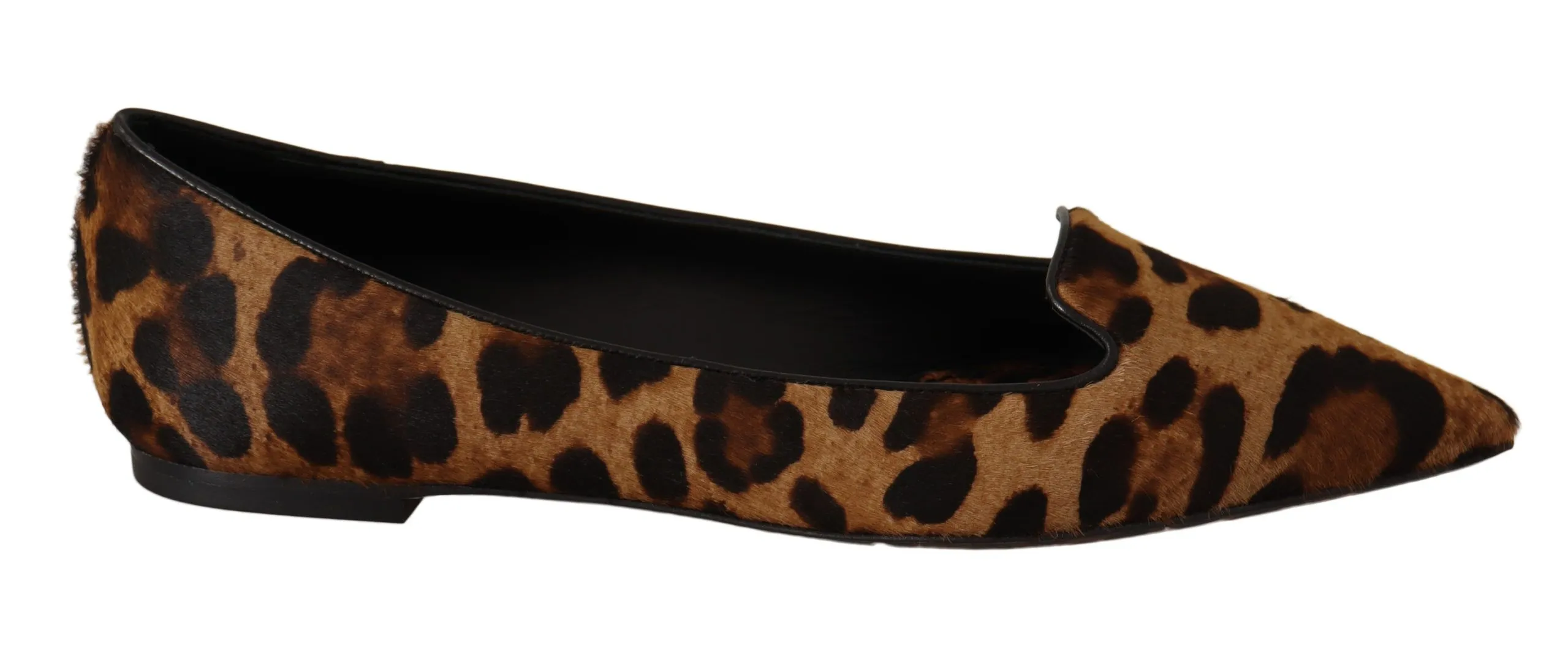 Dolce & Gabbana Women's Elegant Leopard Print Flats