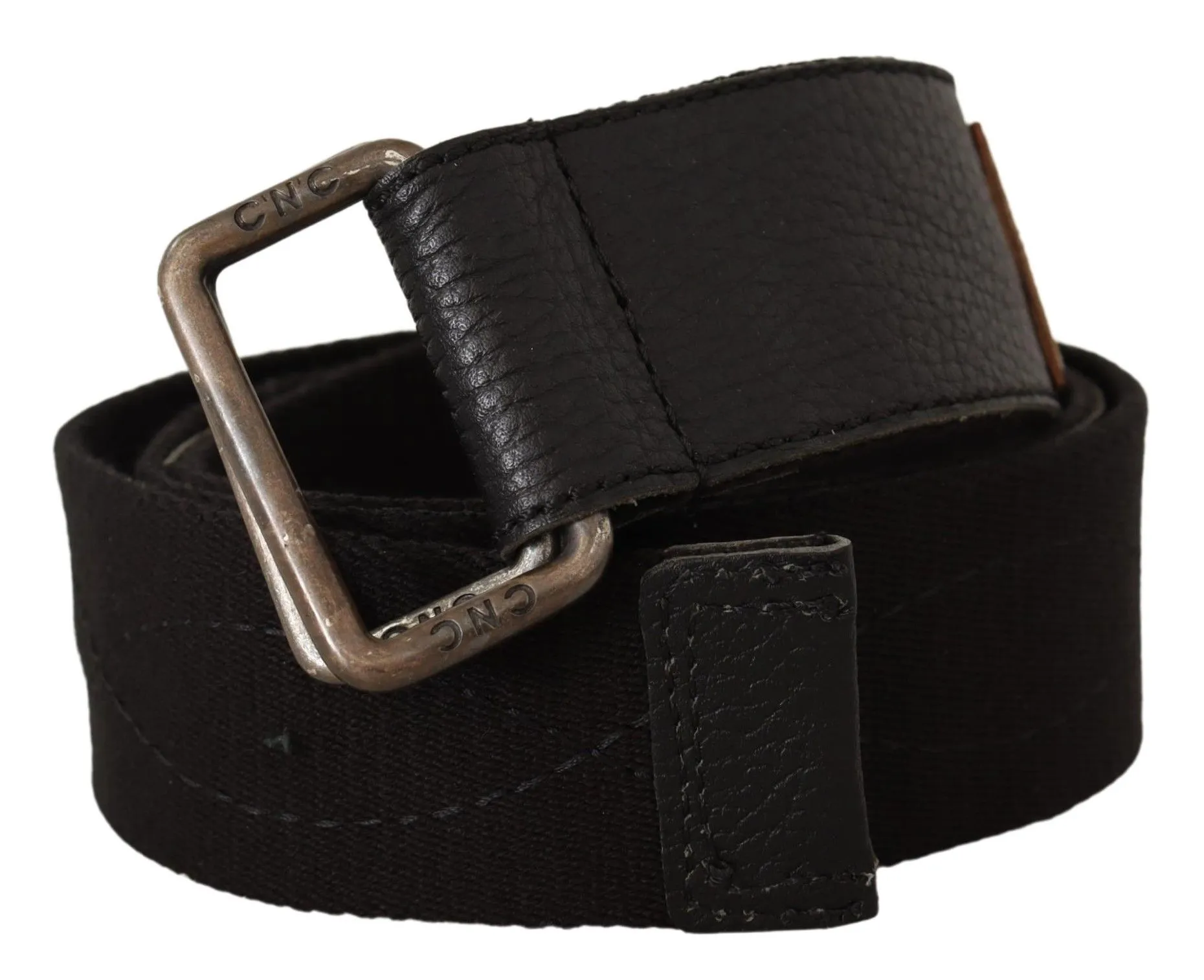 Costume National Women's Elegant Cotton-Leather Blend Fashion Belt