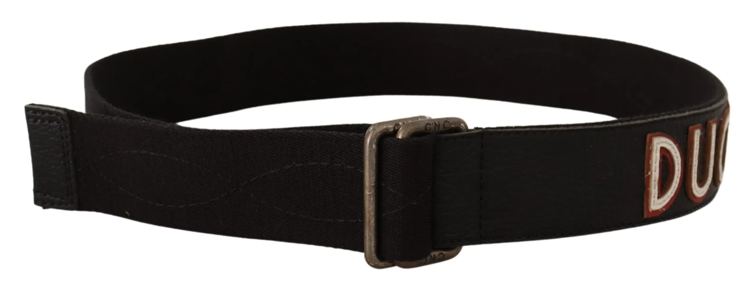 Costume National Women's Elegant Cotton-Leather Blend Fashion Belt