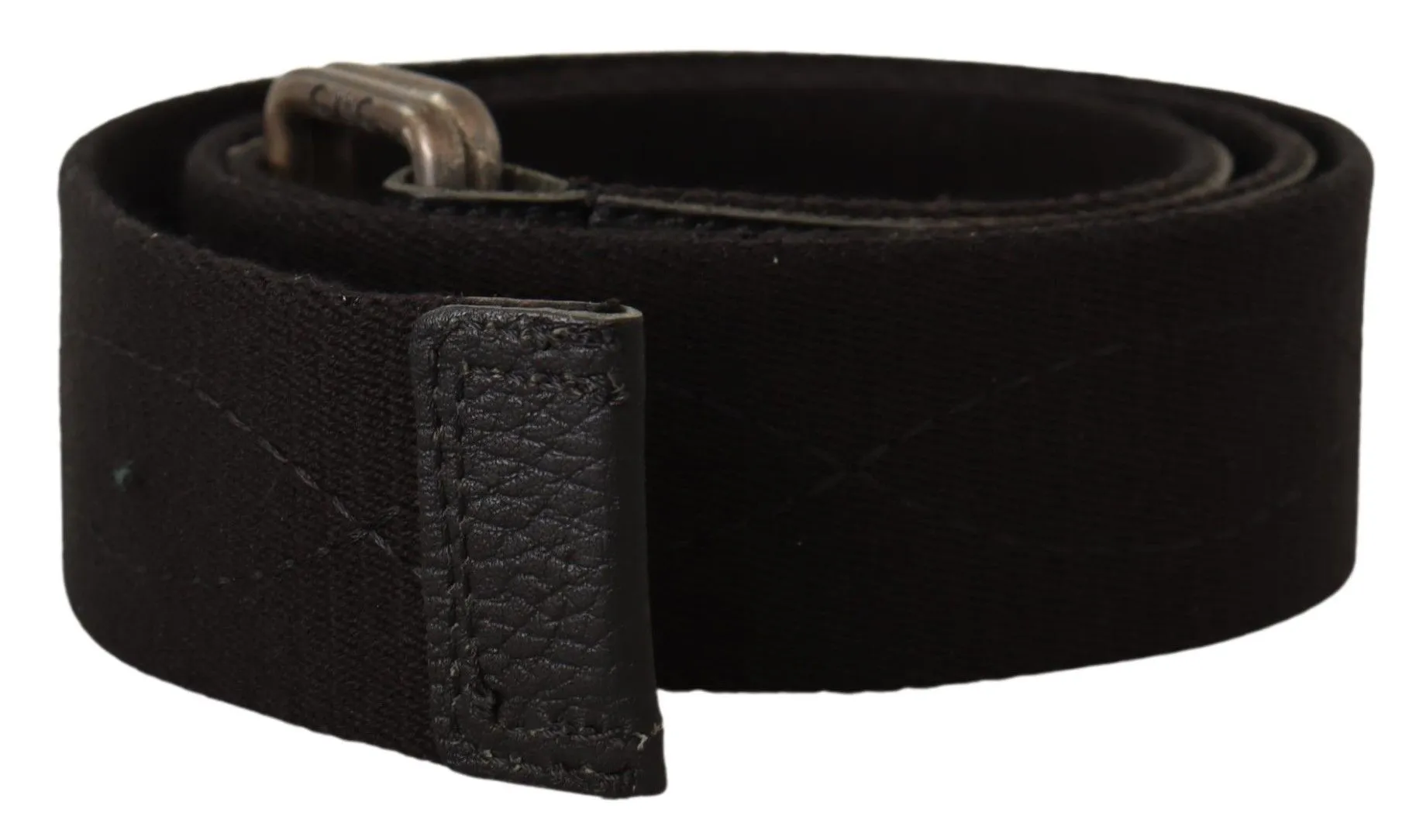 Costume National Women's Elegant Cotton-Leather Blend Fashion Belt