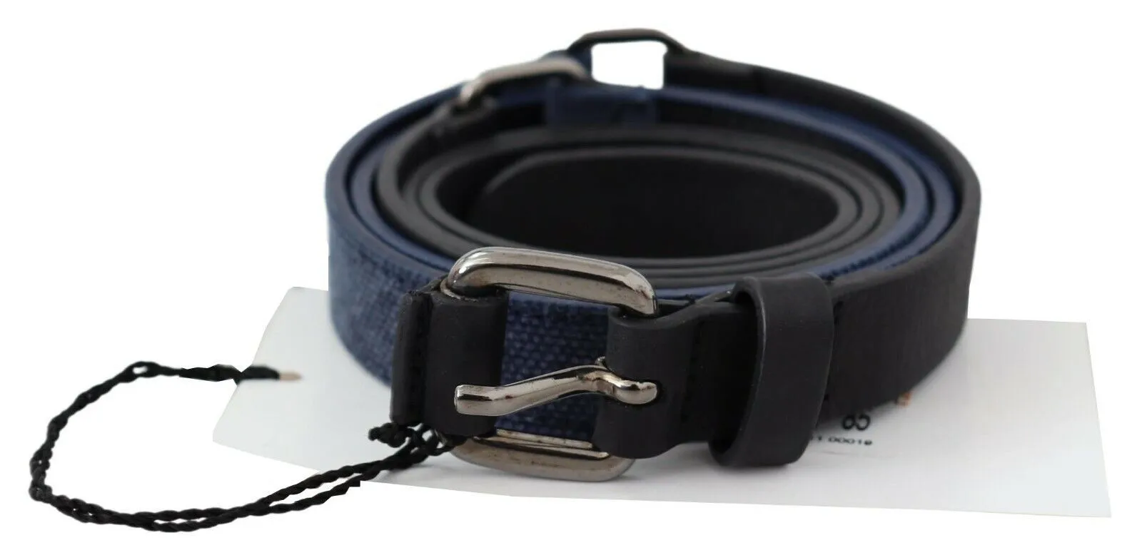 Costume National Women's Elegant Black Leather Adjustable Belt