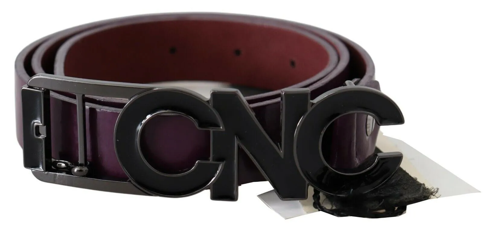 Costume National Women's Elegant Leather Fashion Belt in Rich Brown