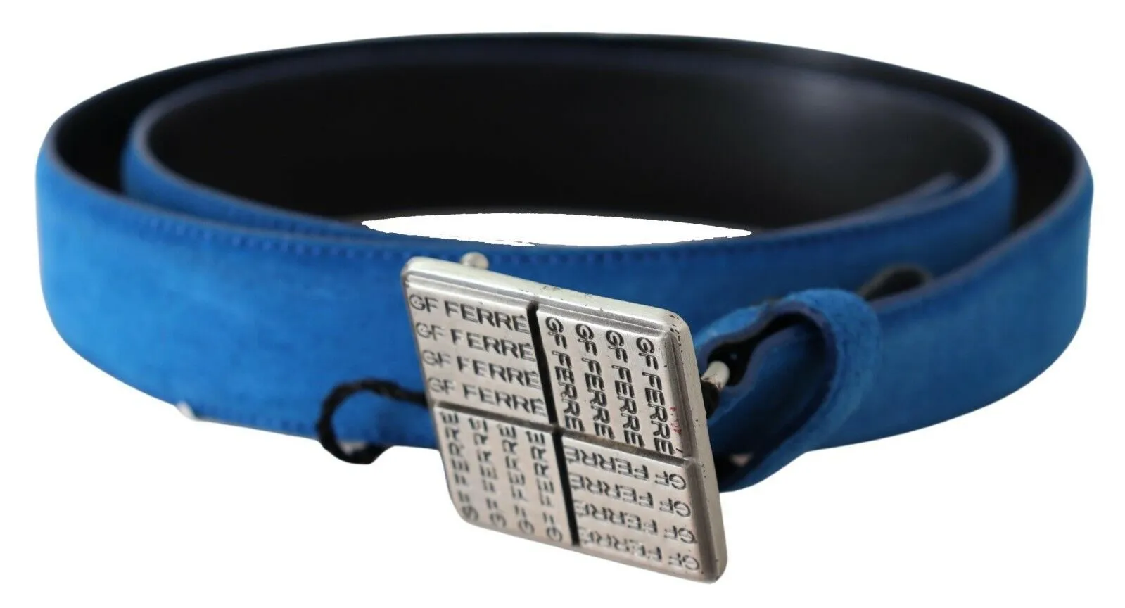 GF Ferre Women's Elegant Royal Blue Leather Belt