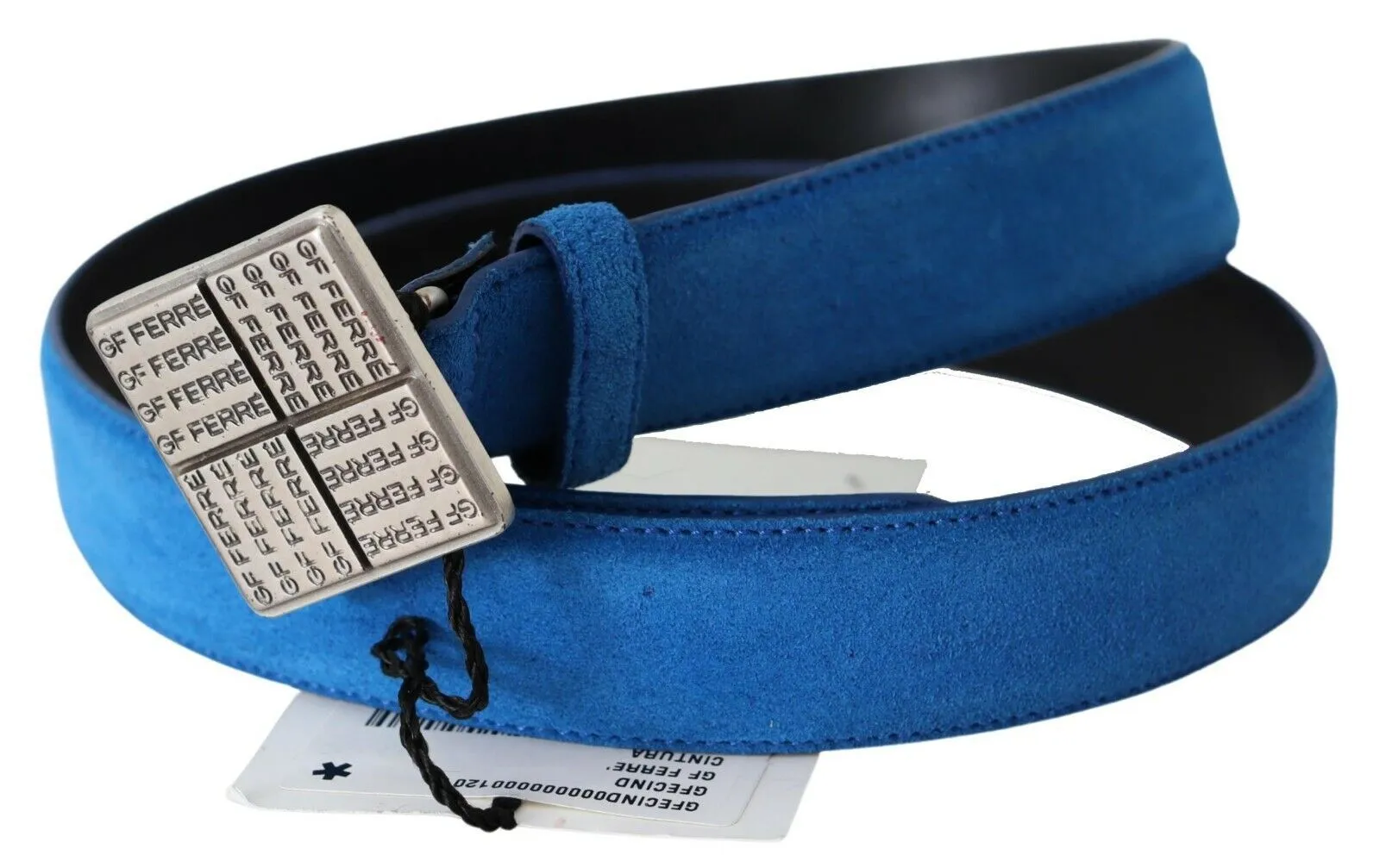 GF Ferre Women's Elegant Royal Blue Leather Belt