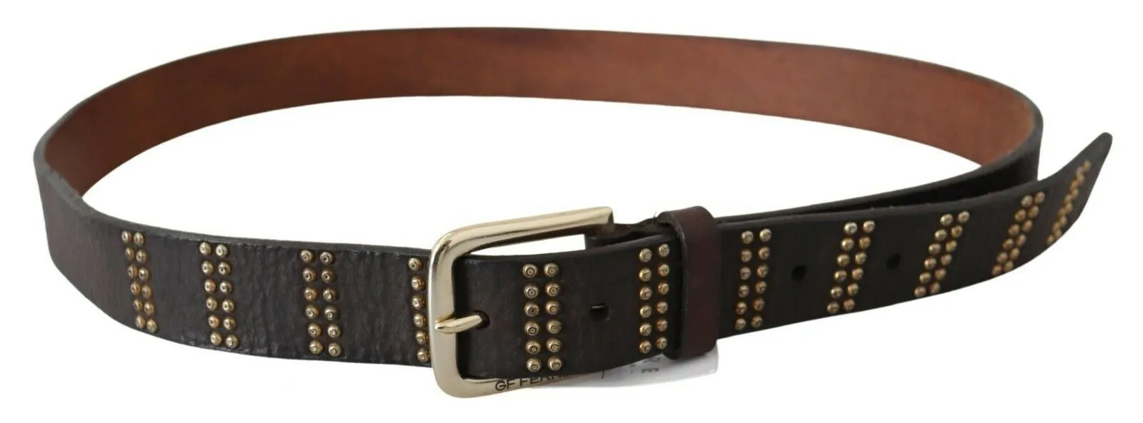 GF Ferre Women's Elegant Black Leather Fashion Belt