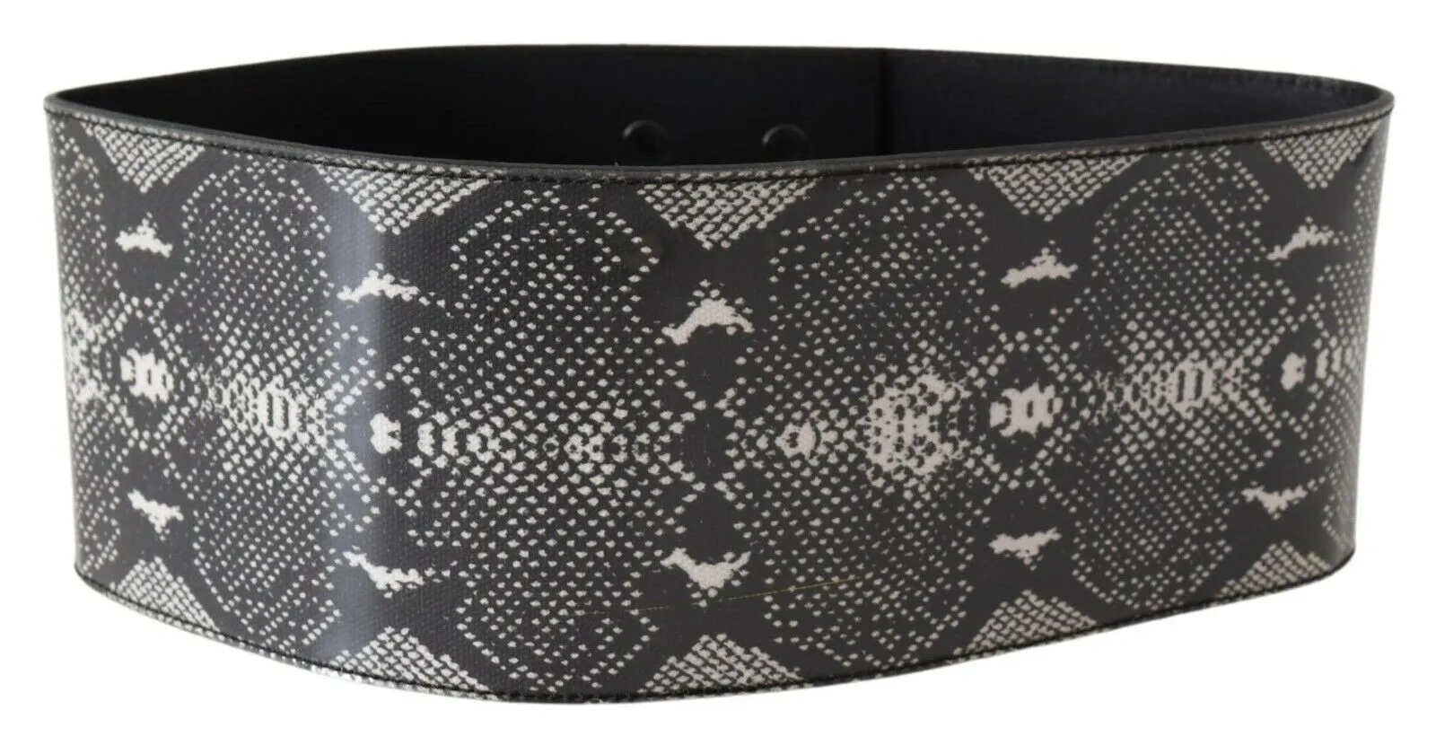 Ermanno Scervino Women's Classic Snakeskin Motif Leather Belt