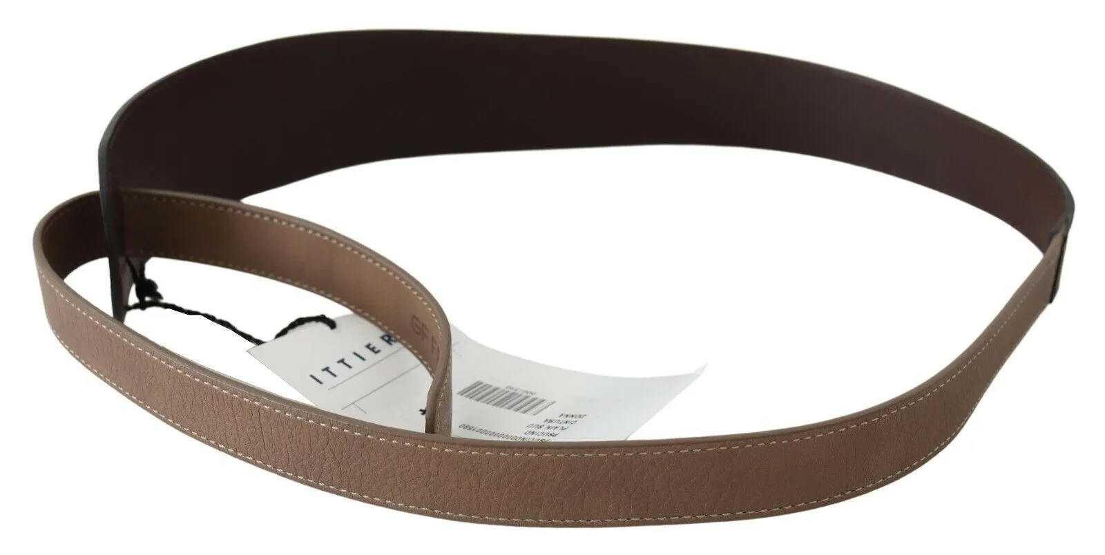 GF Ferre Women's Elegant Dark Brown Braided Leather Belt
