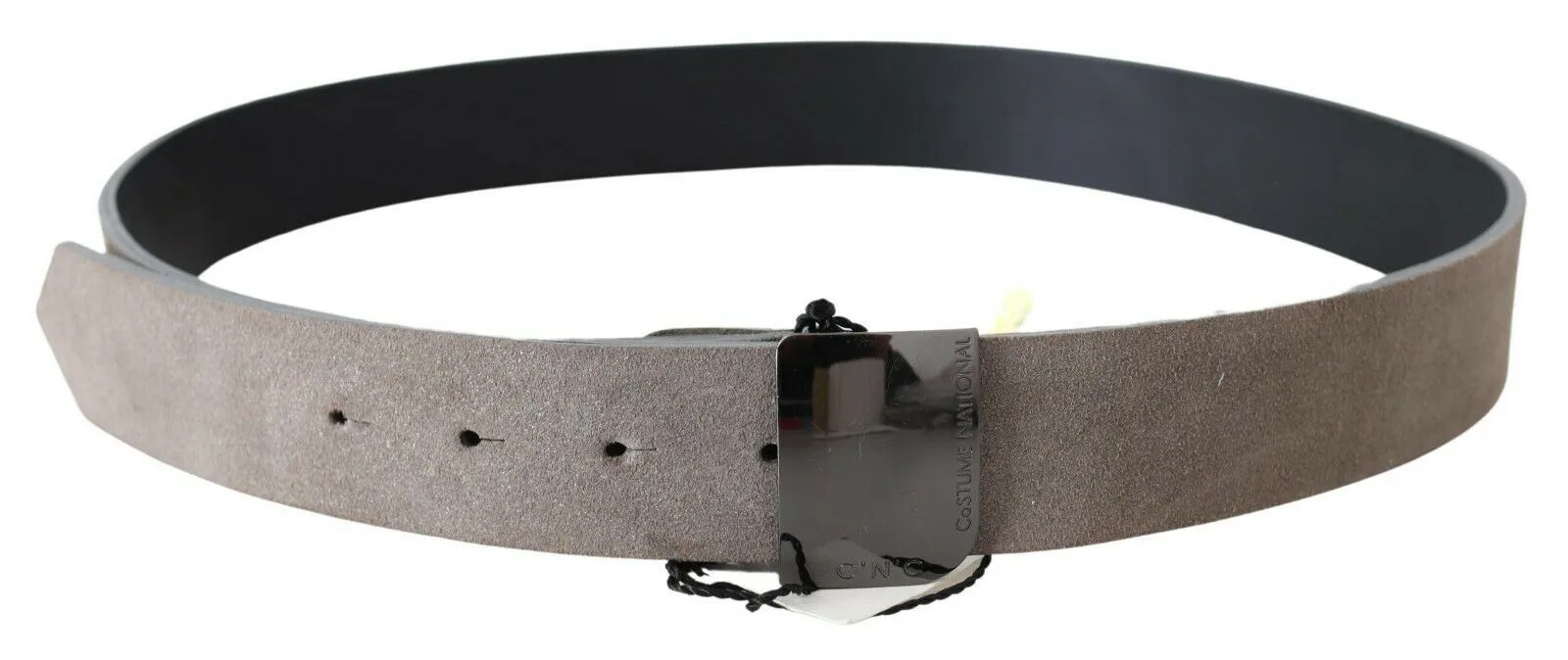 Costume National Women's Classic Brown Leather Adjustable Belt