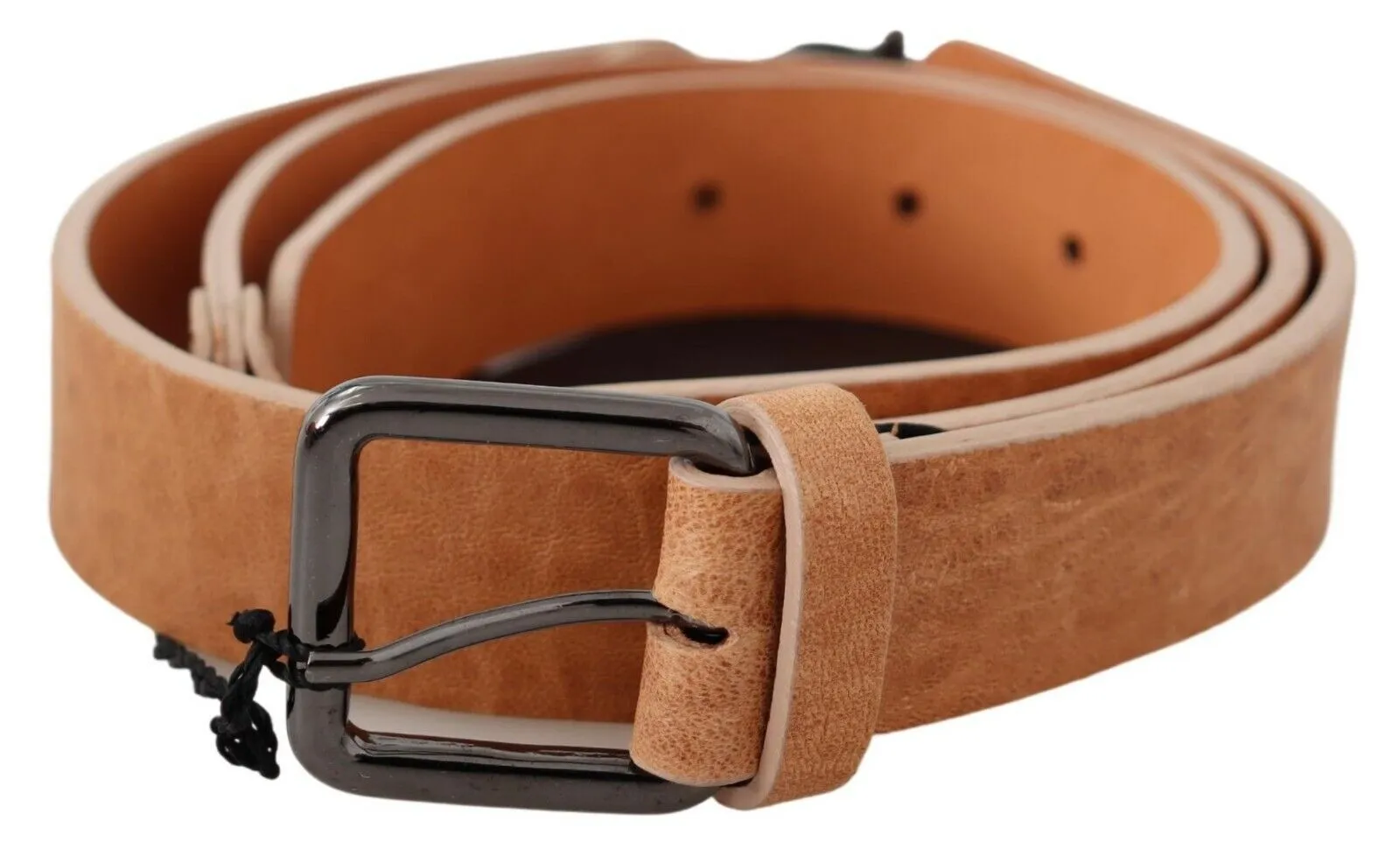 Costume National Women's Chic Light Brown Leather Fashion Belt