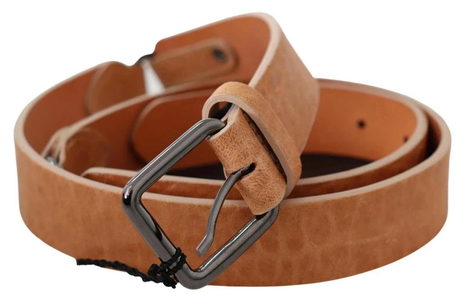 Costume National Women's Chic Light Brown Leather Fashion Belt