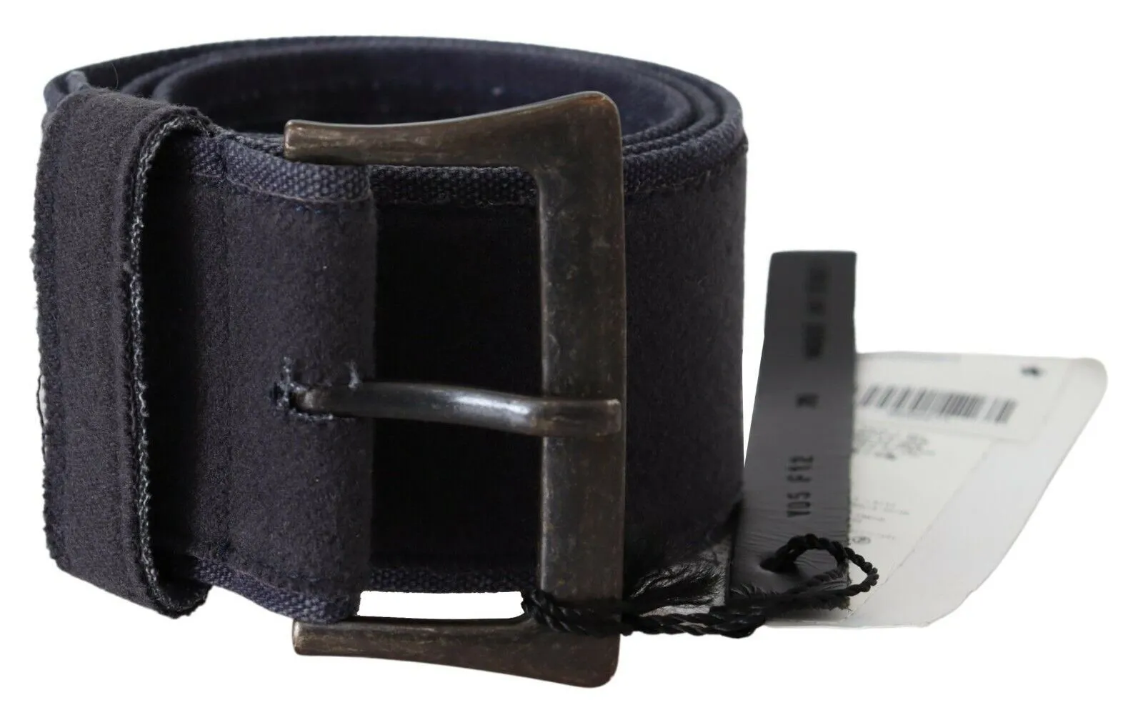 Ermanno Scervino Women's Elegant Navy Blue Leather Waist Belt