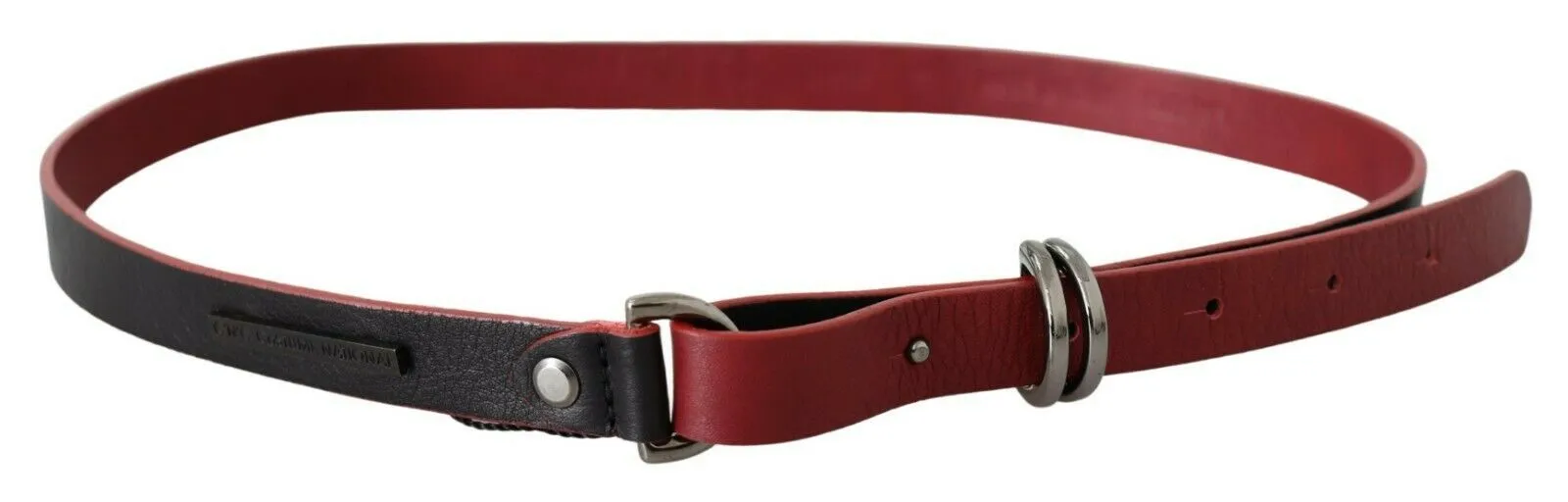 Costume National Women's Elegant Dual-Tone Leather Belt