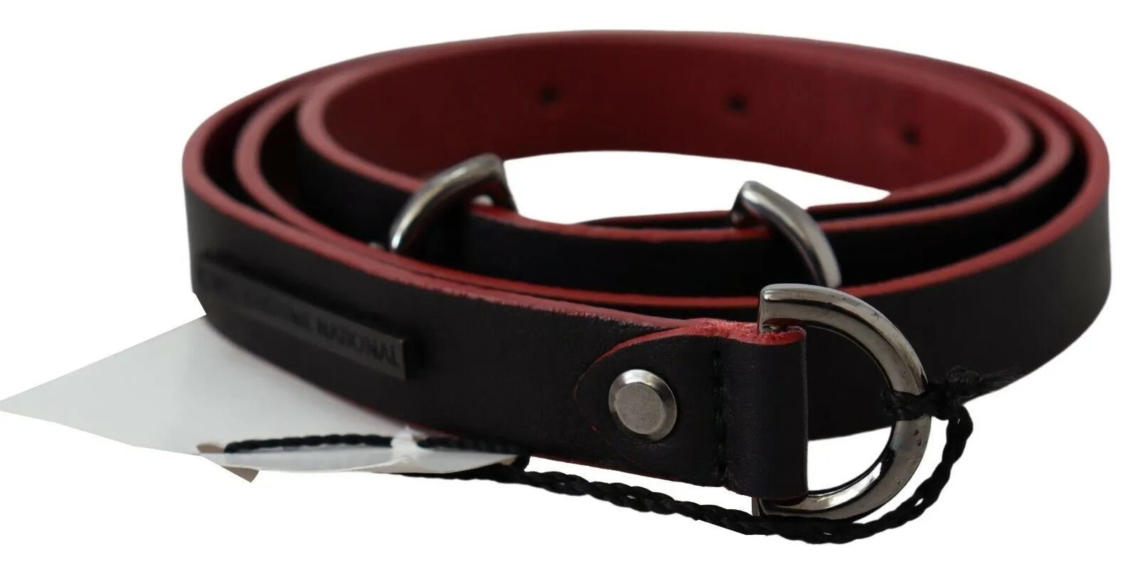 Costume National Women's Elegant Dual-Tone Leather Belt