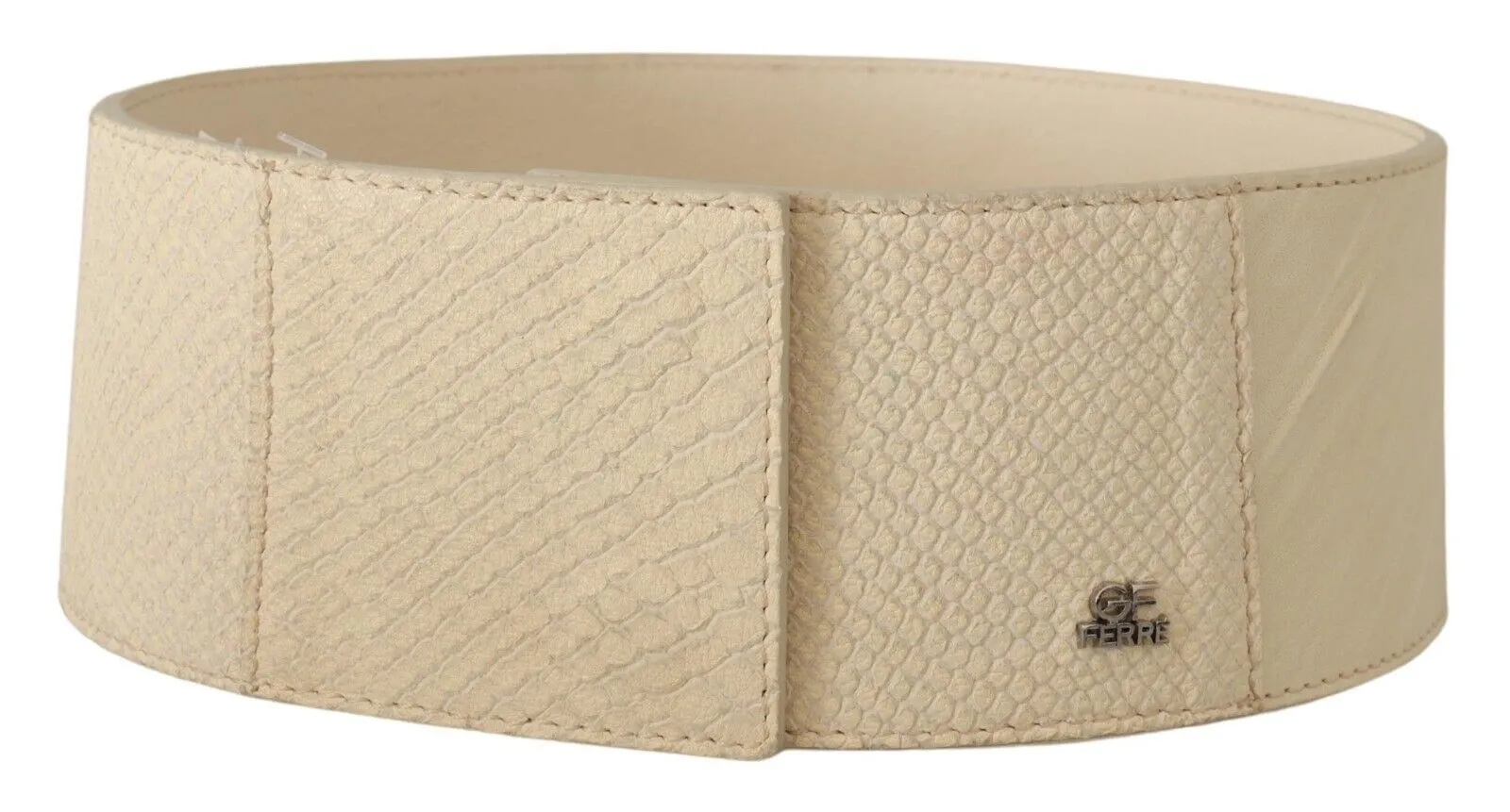 GF Ferre Women's Elegant Off-White Fashion Belt