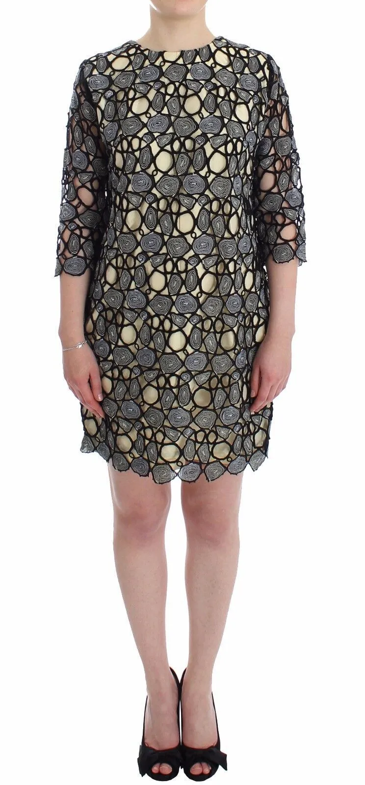 Lanre Da Silva Ajayi Women's Elegant Multicolor Sheath Dress with Artful Design