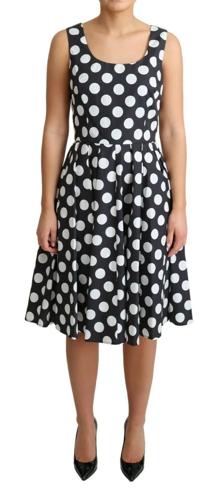 Dolce & Gabbana Women's Polka Dot Sleeveless A-Line Dress