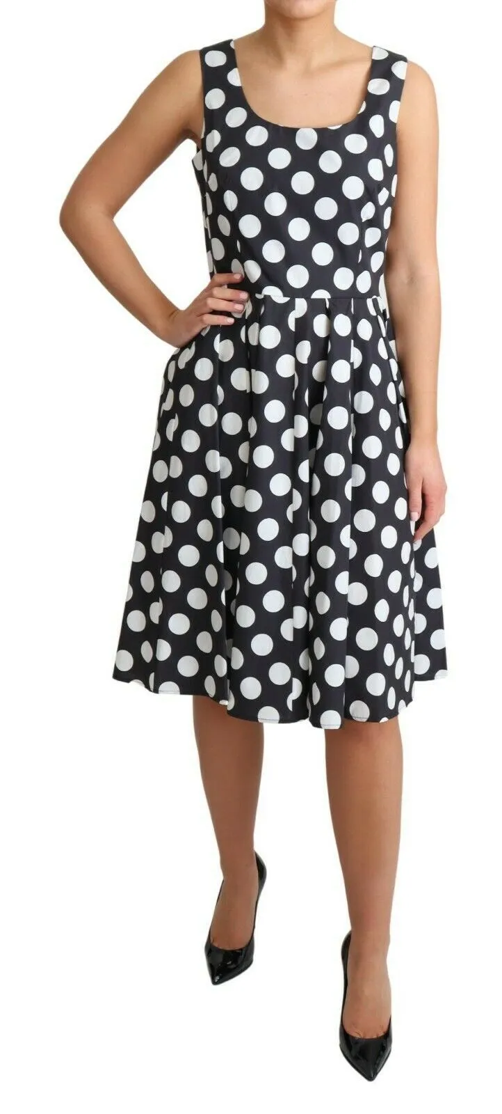 Dolce & Gabbana Women's Polka Dot Sleeveless A-Line Dress
