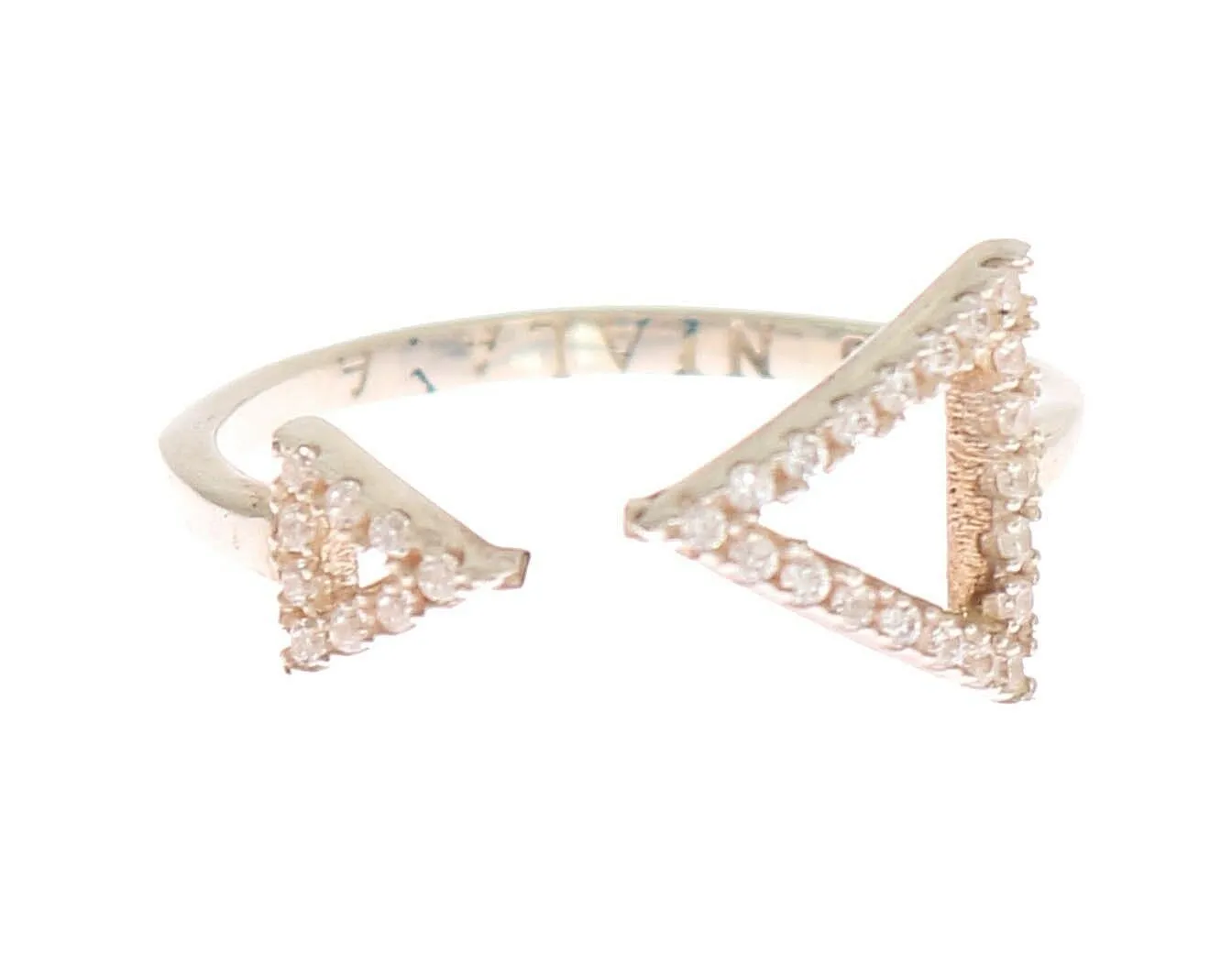 Nialaya Women's Elegant Silver CZ Crystal Ring - Womens Accessory