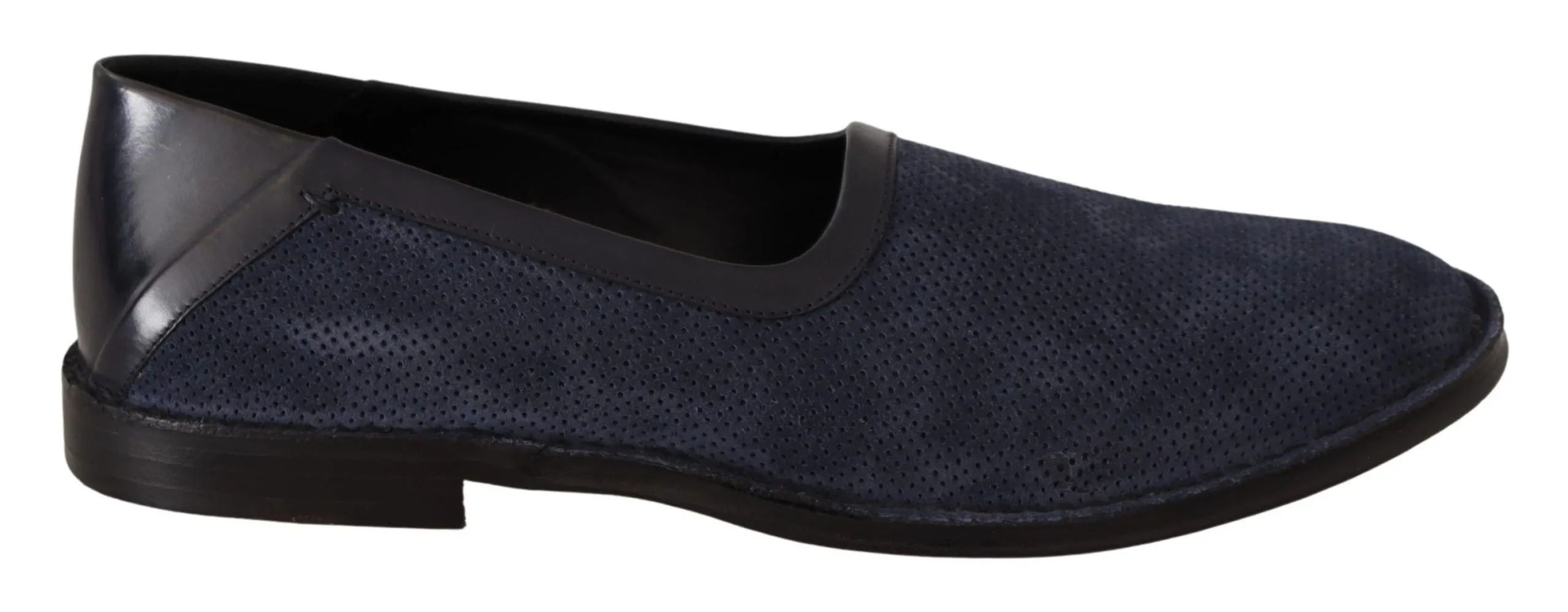 Dolce & Gabbana Men's Elegant Perforated Leather Loafers