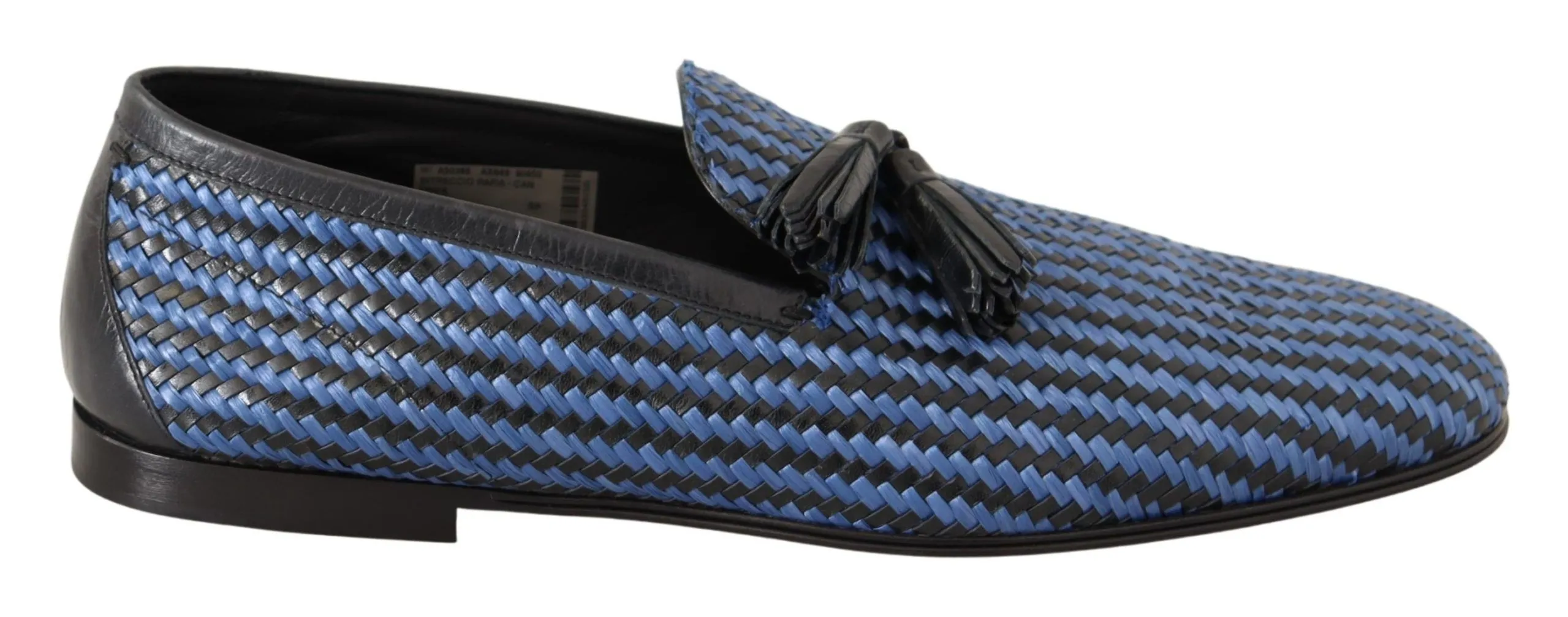 Dolce & Gabbana Men's Elegant Woven Leather Loafers