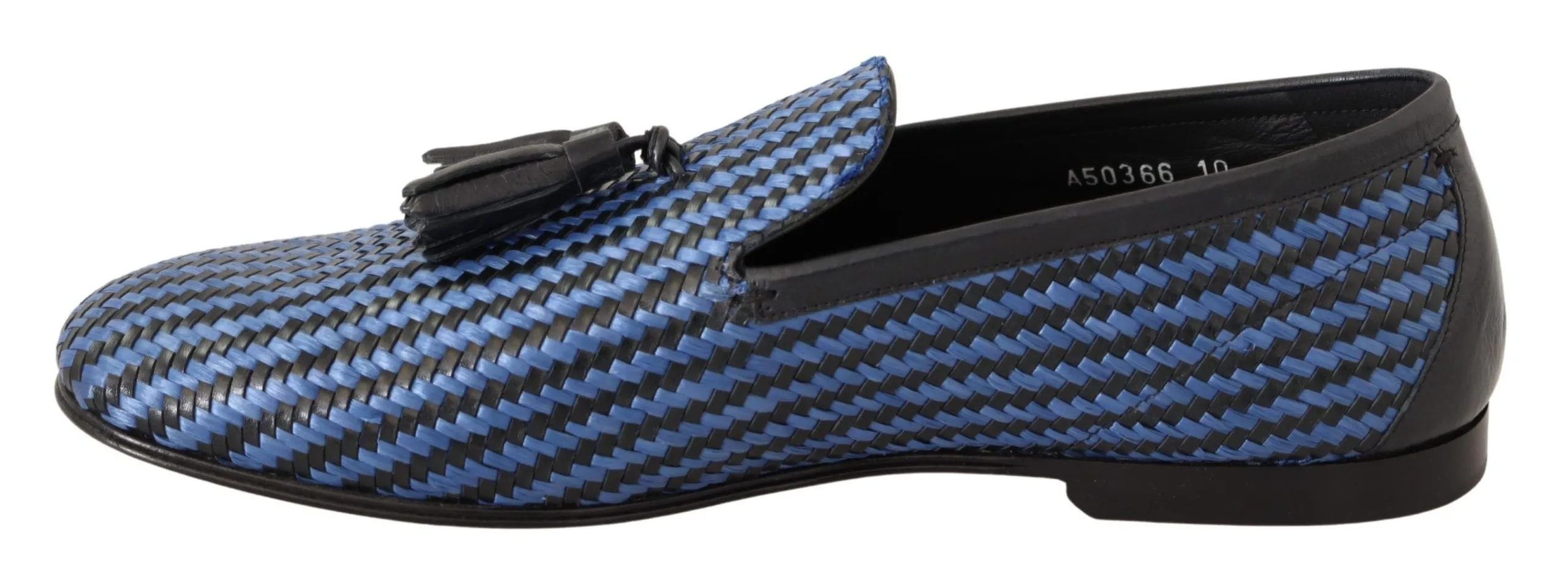 Dolce & Gabbana Men's Elegant Woven Leather Loafers