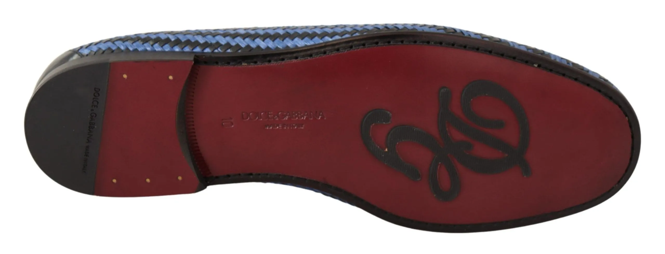 Dolce & Gabbana Men's Elegant Woven Leather Loafers