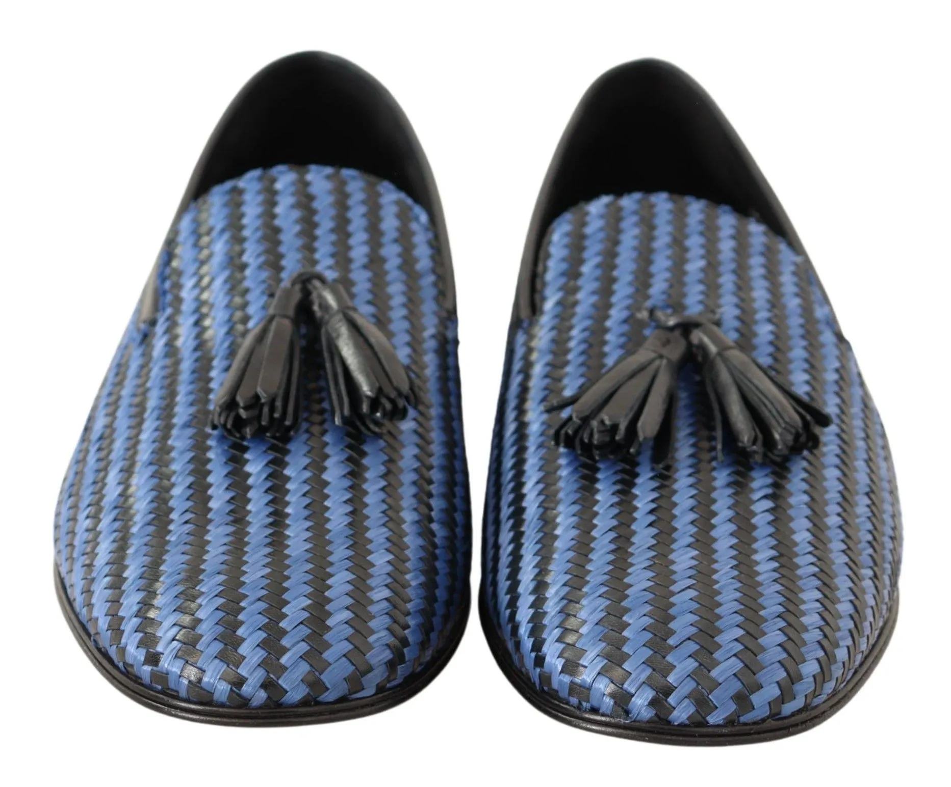Dolce & Gabbana Men's Elegant Woven Leather Loafers
