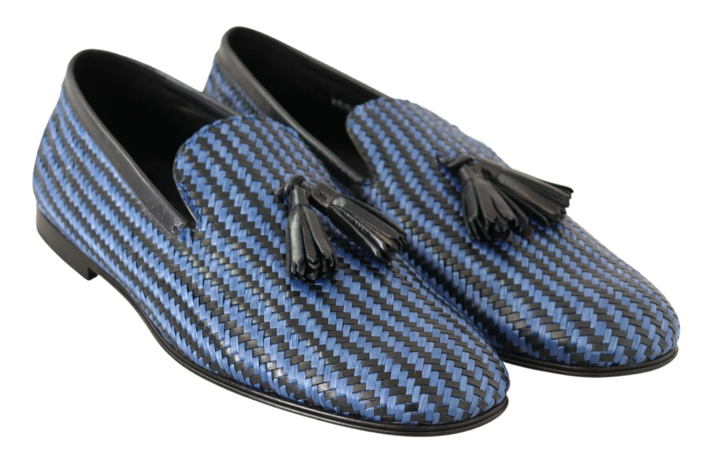 Dolce & Gabbana Men's Elegant Woven Leather Loafers