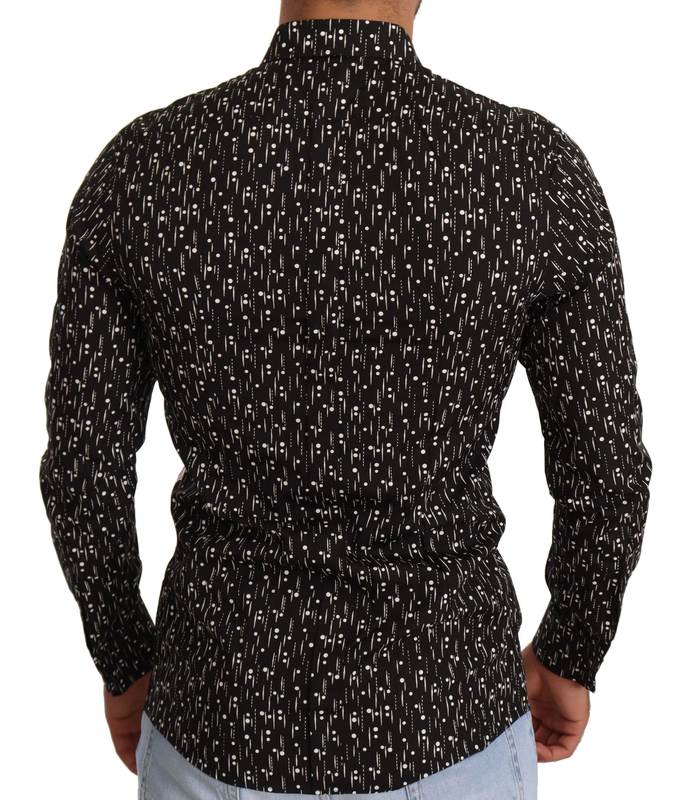 Dolce & Gabbana Men's Elegant Floral Embroidered Dress Shirt