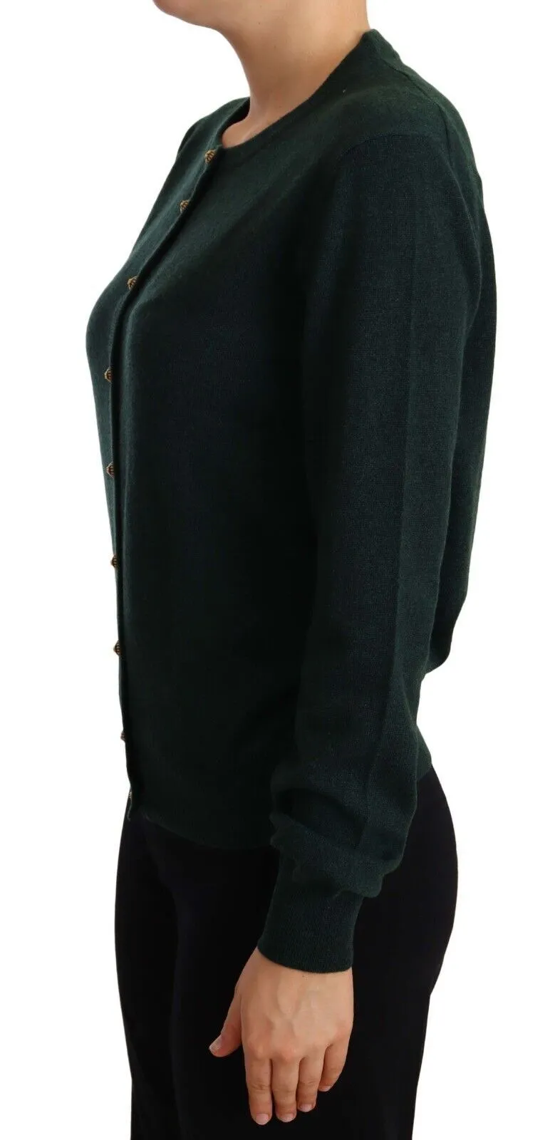Dolce & Gabbana Women's Elegant Cashmere Green Cardigan
