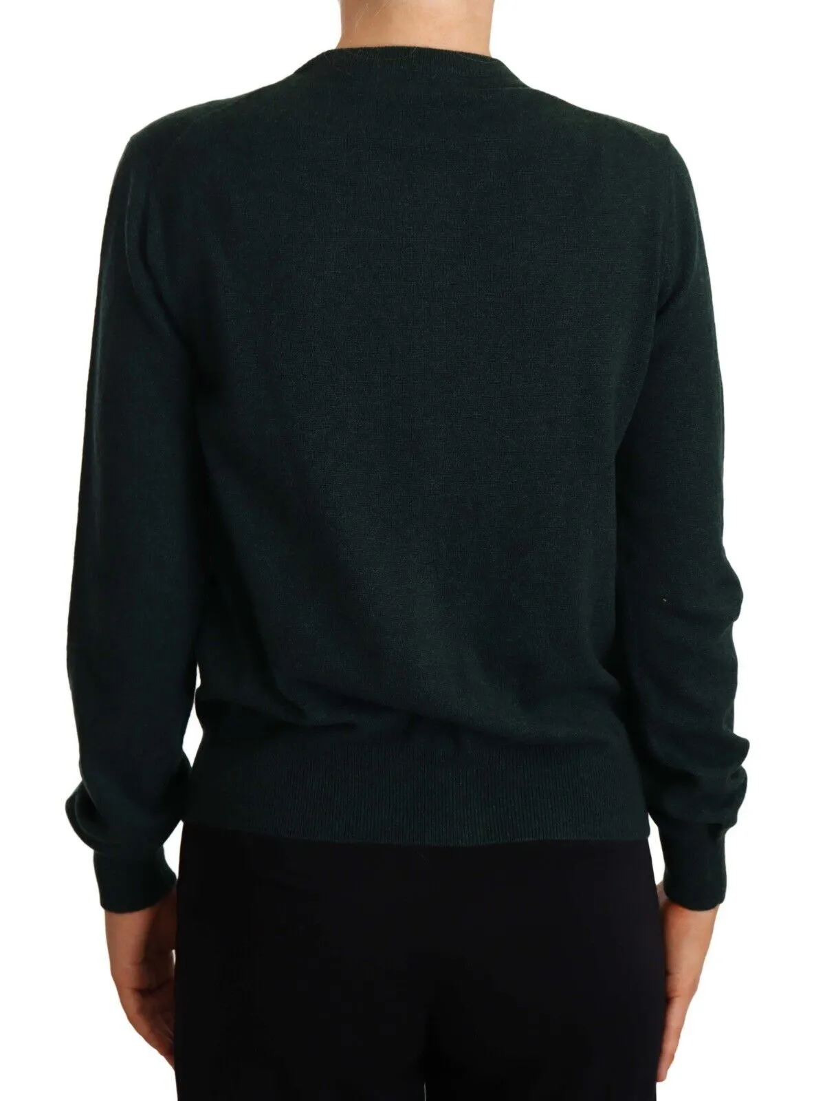 Dolce & Gabbana Women's Elegant Cashmere Green Cardigan