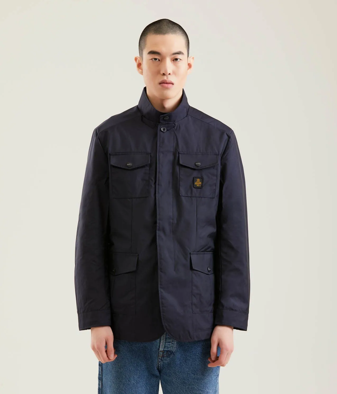 Refrigiwear Men's Elegant Versatile Four-Pocket Jacket in Blue