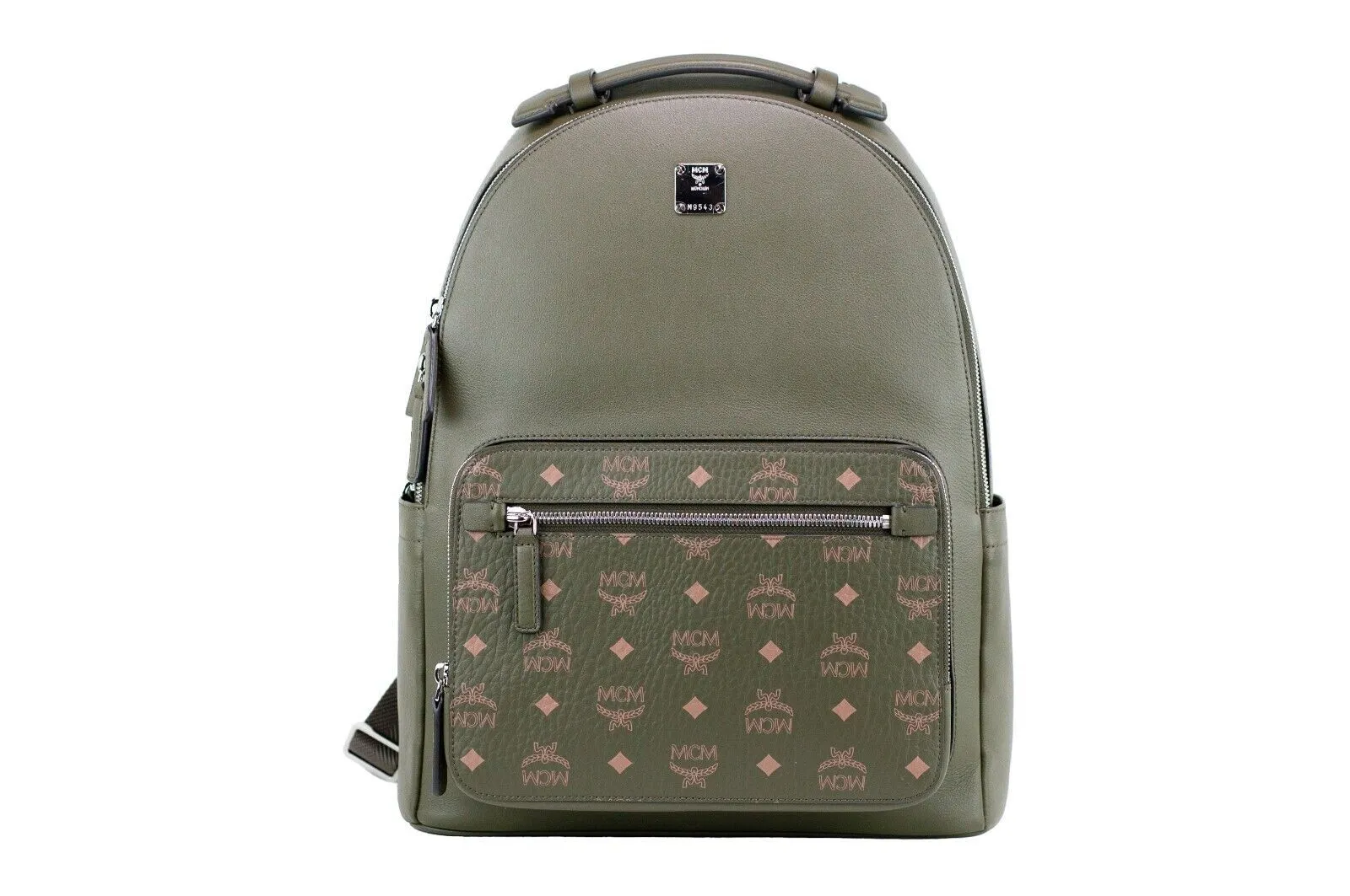 MCM Women's Stark Medium Sea Turtle Visetos Leather Multifunction Bookbag Backpack