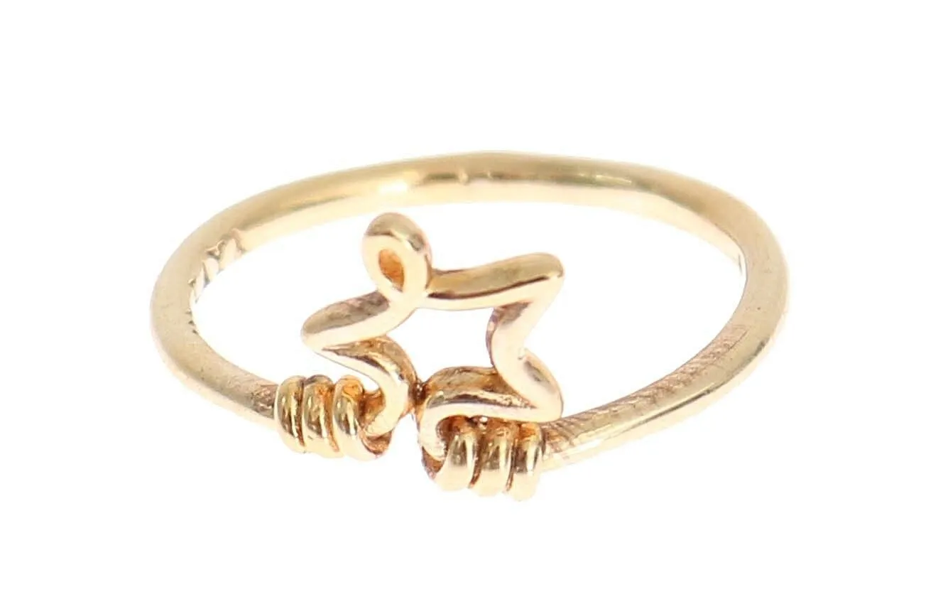 Nialaya Women's Elegant Gold-Plated Sterling Silver Ring