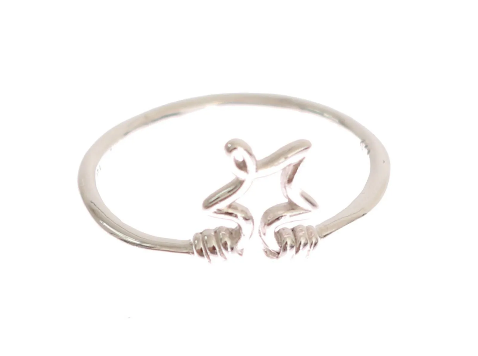 Nialaya Women's Chic Silver Statement Ring