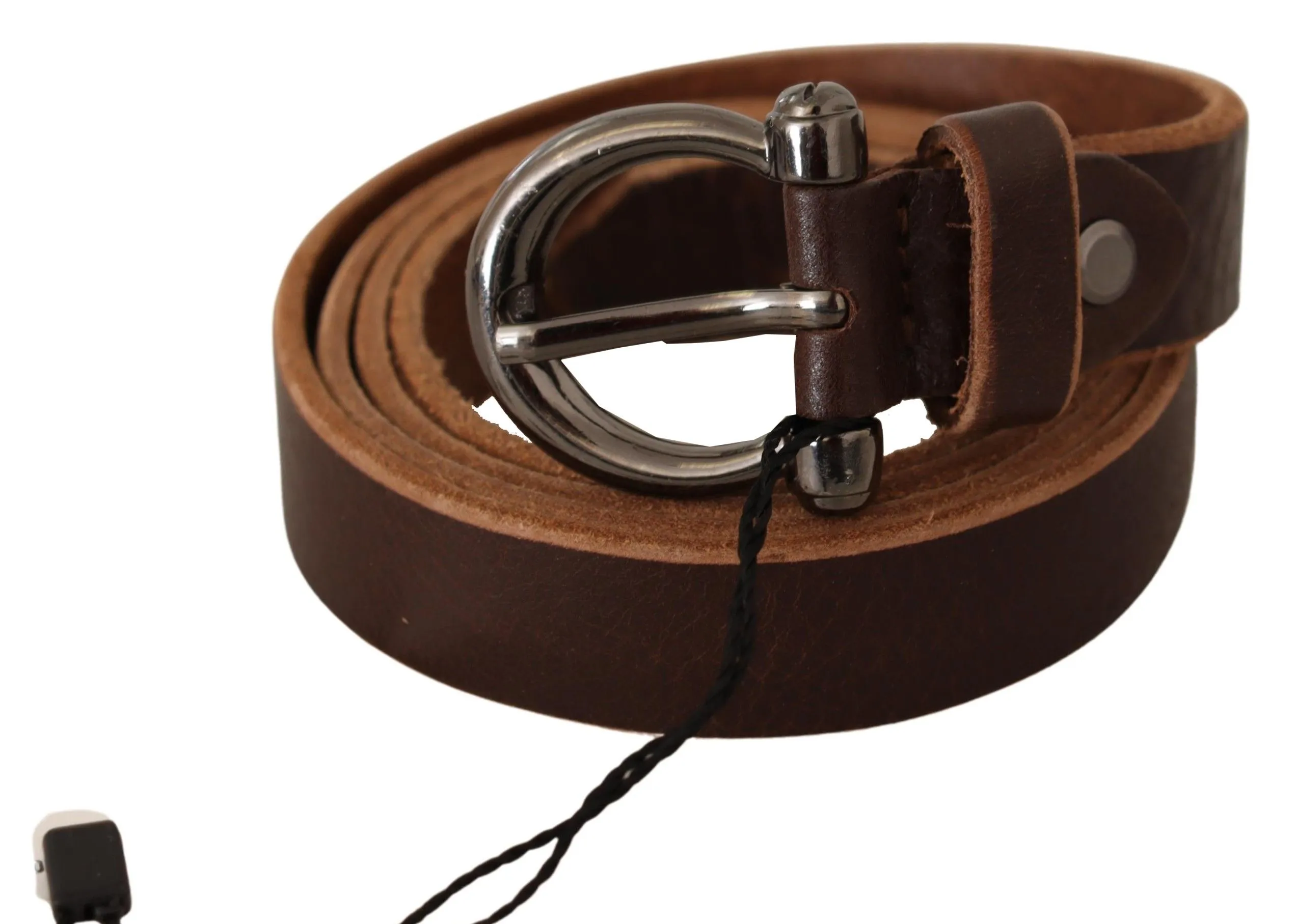 John Galliano Women's Elegant Brown Leather Fashion Belt
