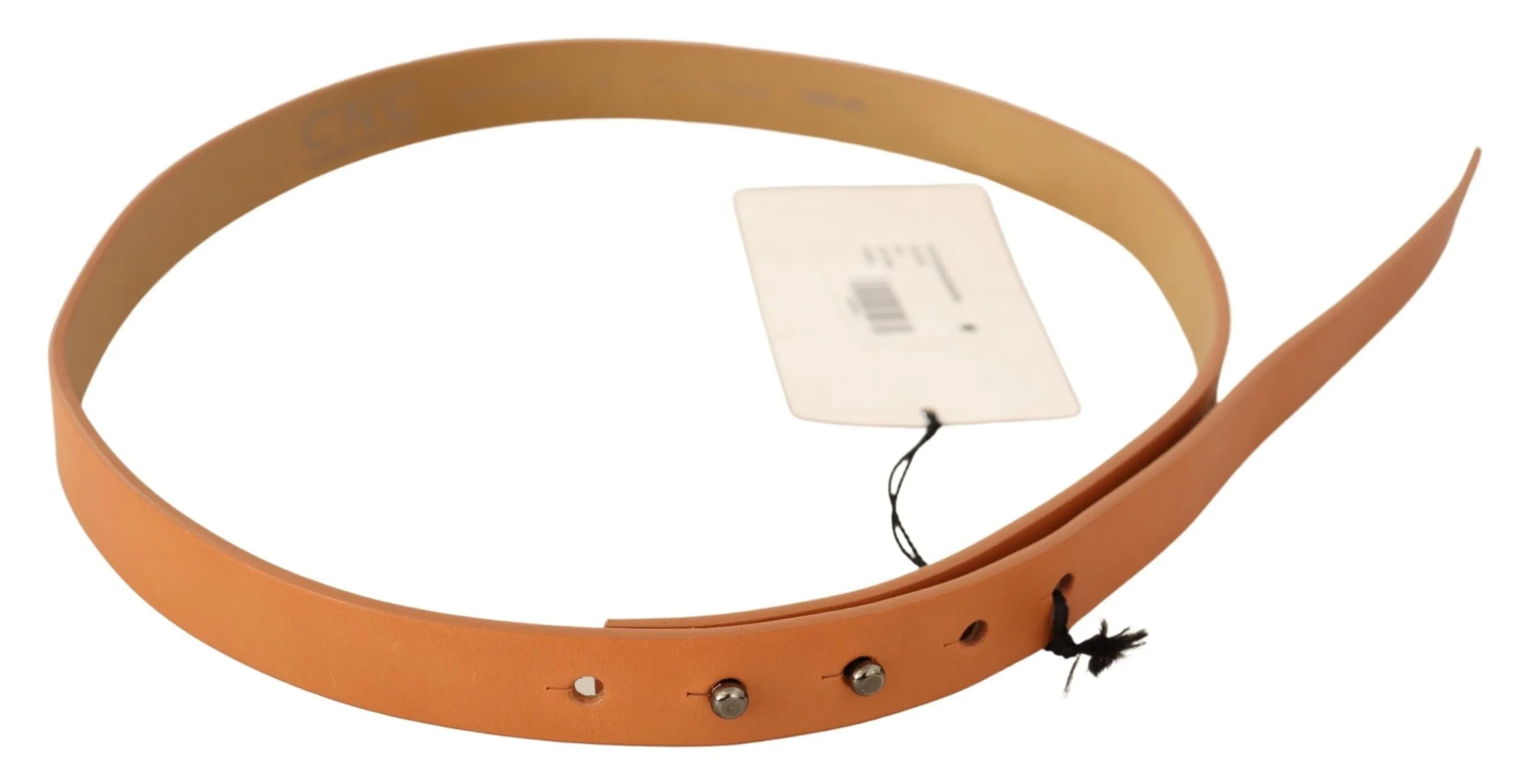 Costume National Women's Chic Orange Leather Fashion Belt