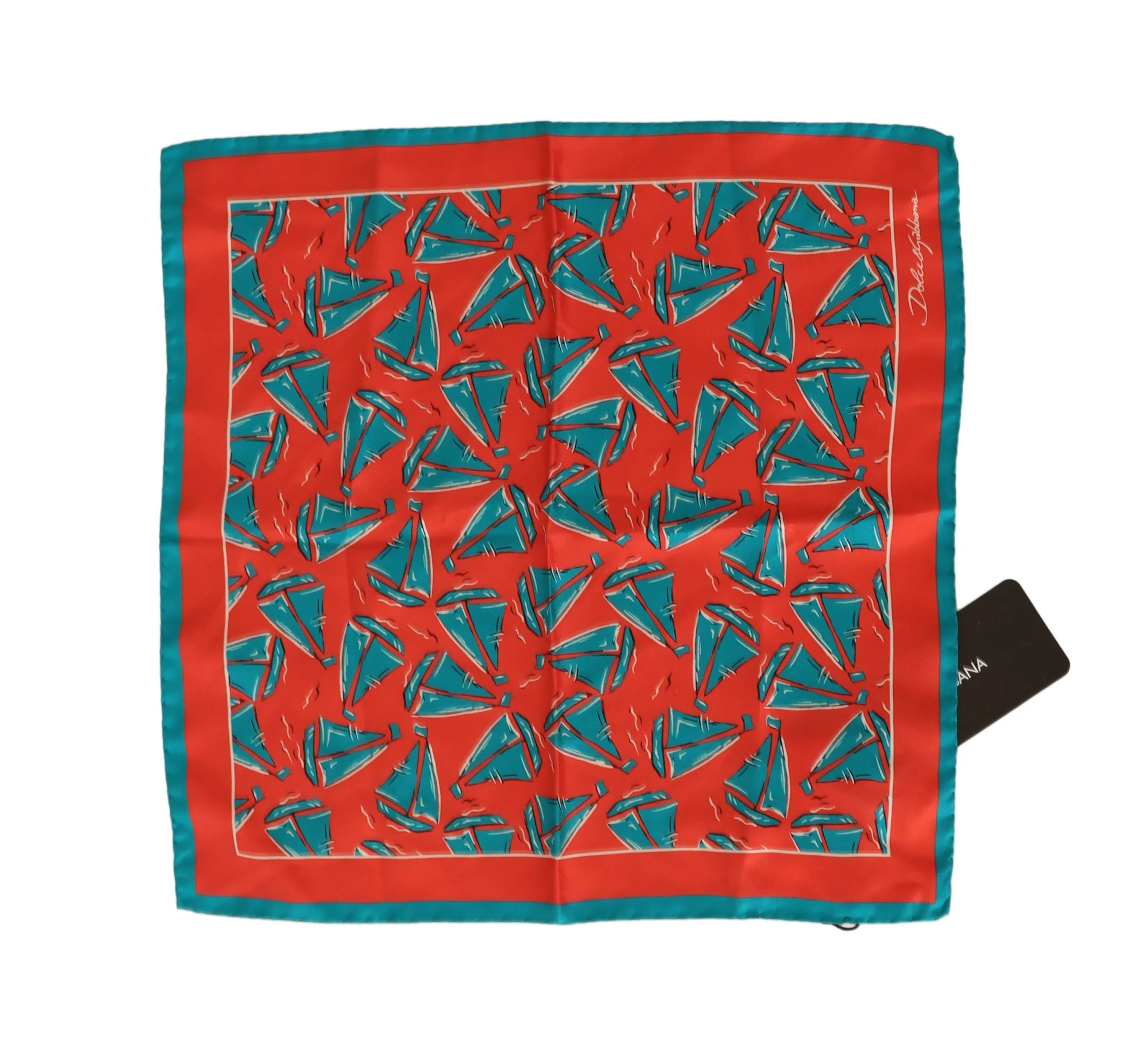 Dolce & Gabbana Men's Sunset Marina Silk Pocket Square