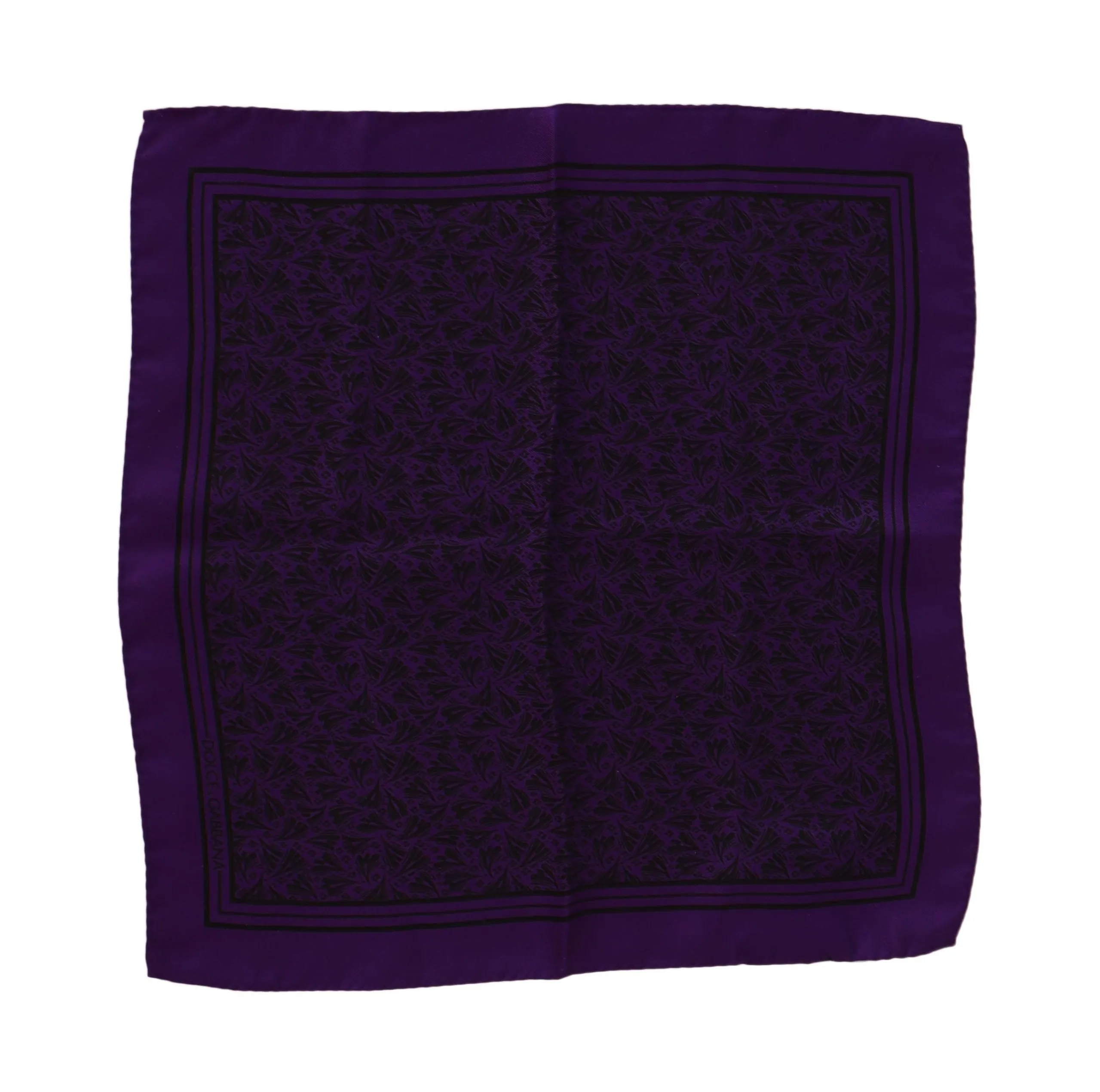 Dolce & Gabbana Men's Elegant Silk Pocket Square in Purple