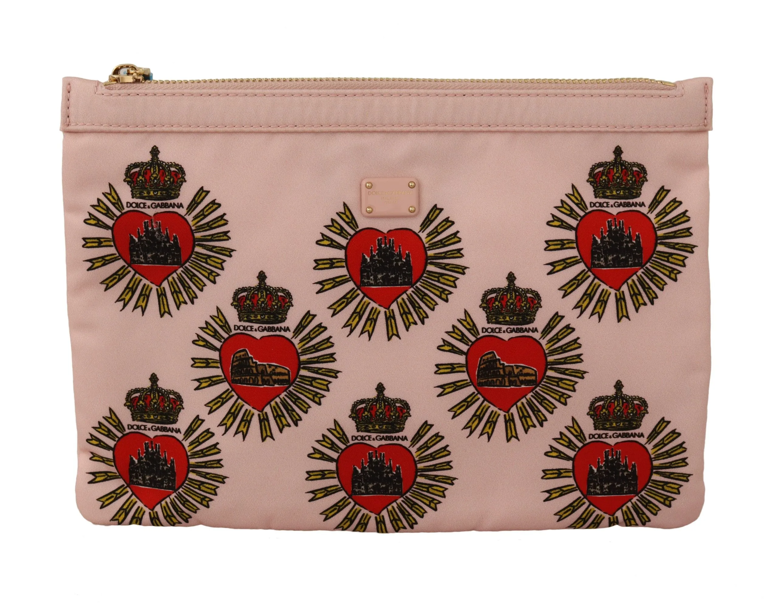 Dolce & Gabbana Women's Elegant Pink Heart Clutch Wallet